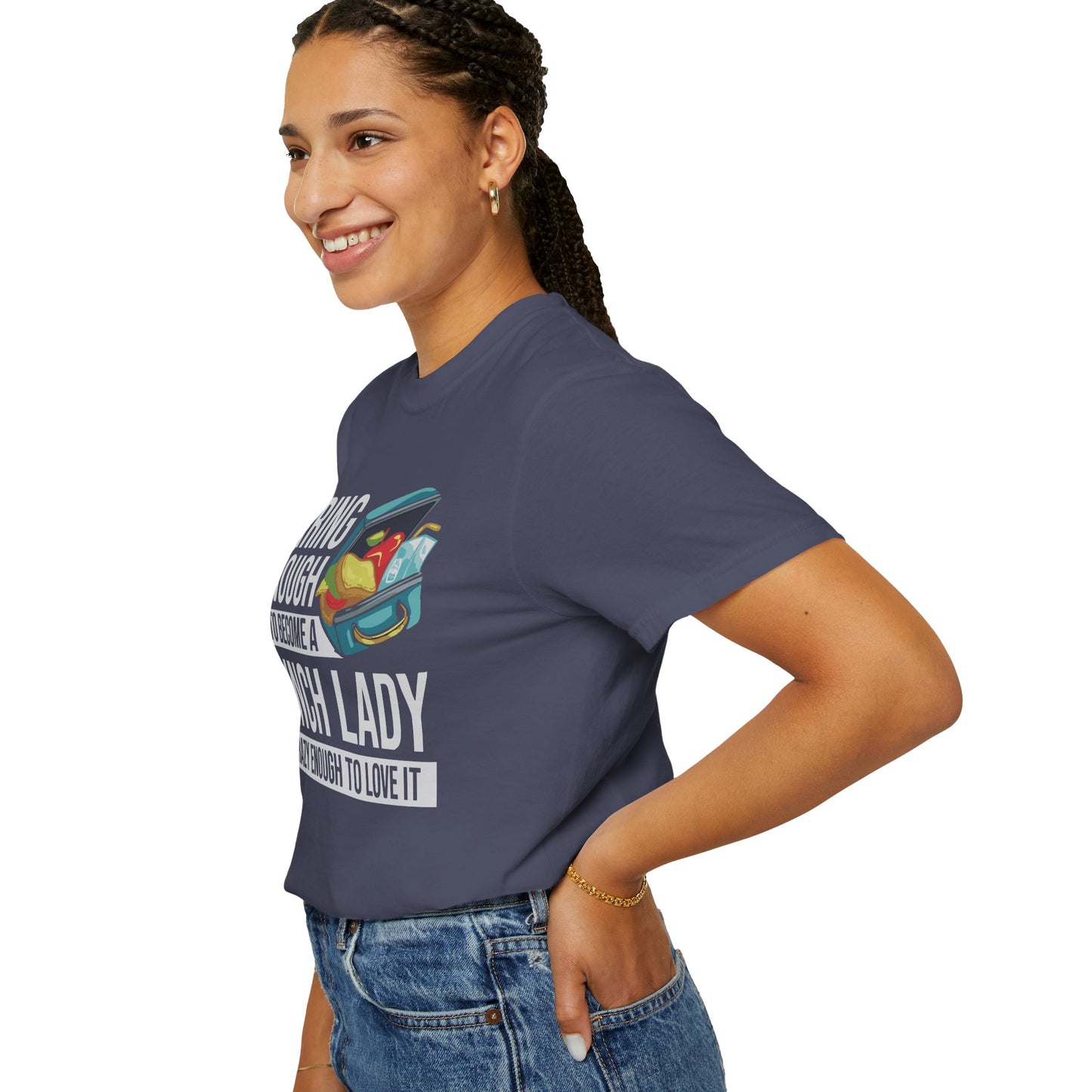 Lunch Lady Humor Unisex T-Shirt, Caring Enough to Become a Lunch Lady, Teacher Gift, Appreciation Gift, Funny T-Shirt, School Staff Tee