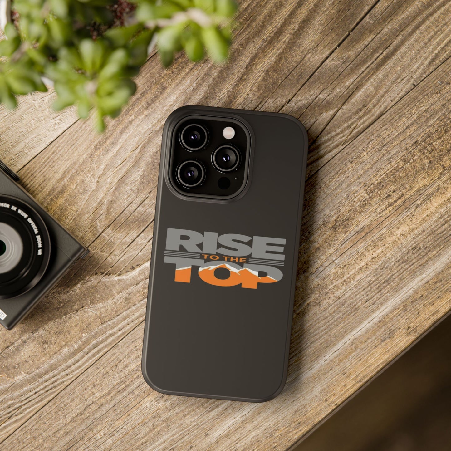 Impact-Resistant Phone Case - Rise to the Top, Durable Phone Cover, Gift for Motivational Quotes Lovers, Trendy Tech Accessories