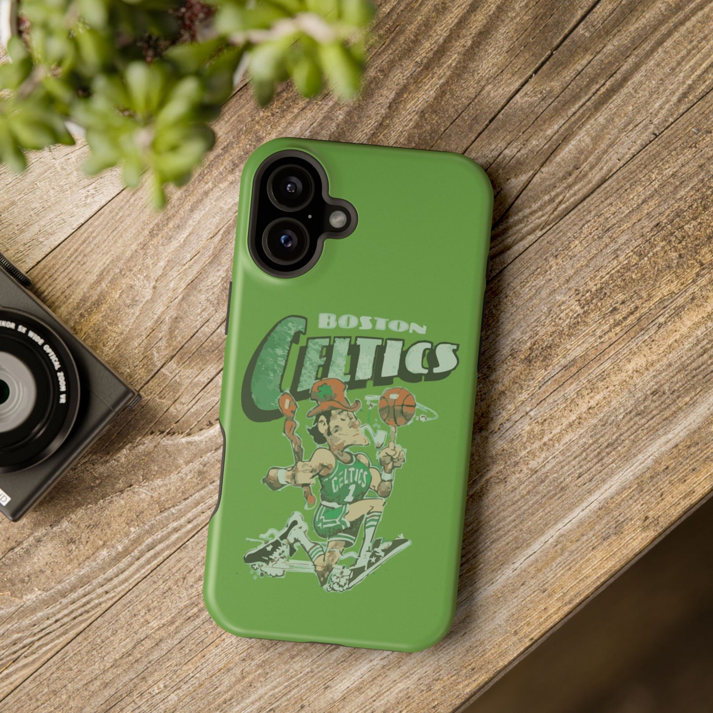 Boston Celtics Impact-Resistant Phone Case, Basketball Phone Cover, Sports Fan Gift, Sturdy Phone Case, NBA Merchandise, Team Spirit Decor