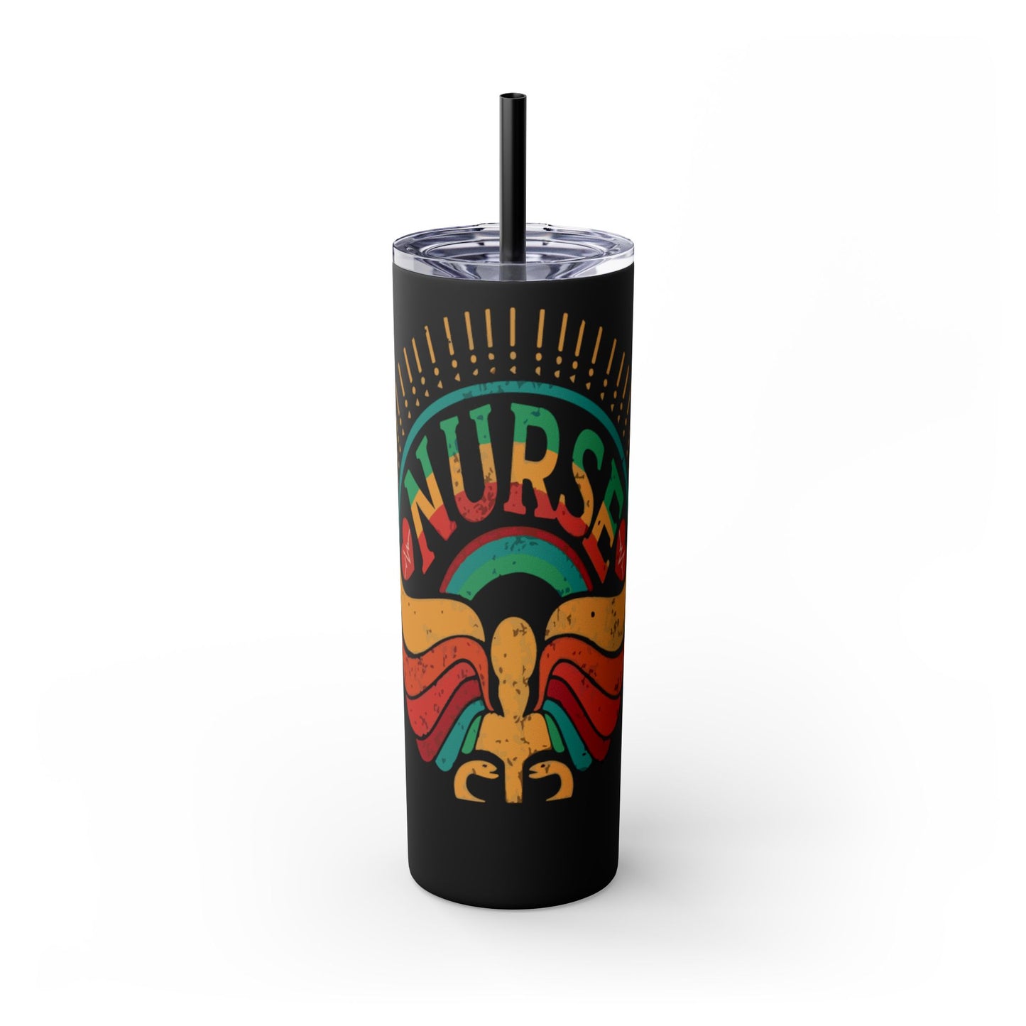 Nurse Skinny Tumbler, 20oz, Motivational Drinkware, Gift for Nurses, Summer Hydration, Nurse Appreciation Day