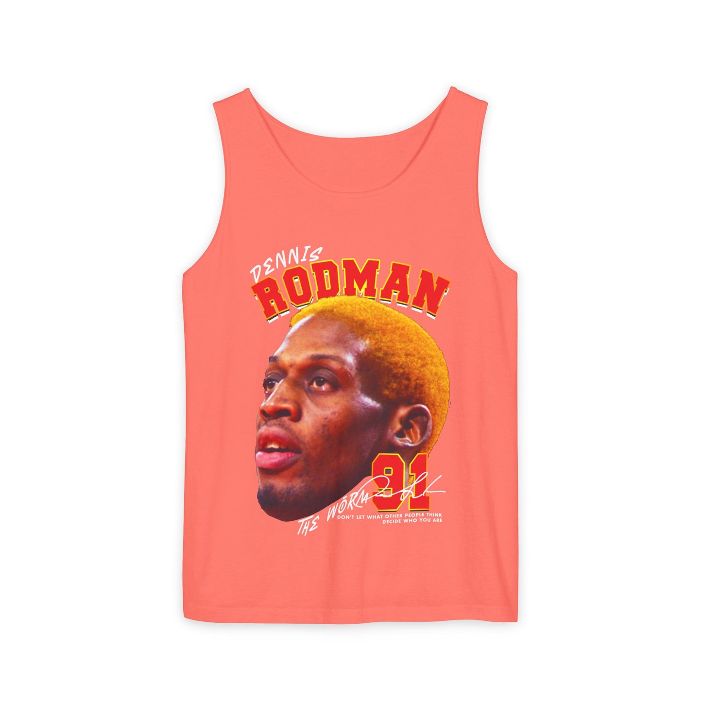 Dennis Rodman Vintage Tank Top, Unisex Graphic Tee, Sports Apparel, Summer Wear, Basketball Fan Gift