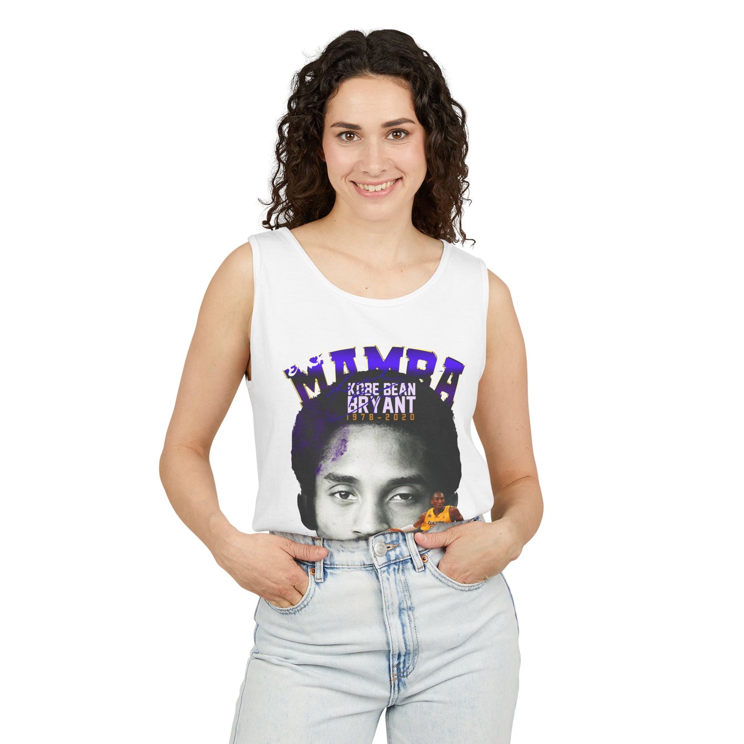 Kobe Bryant Tribute Tank Top, Unisex Basketball Apparel, Gift for Sports Fans, Summer Casual Wear, Mamba Mentality Fashion