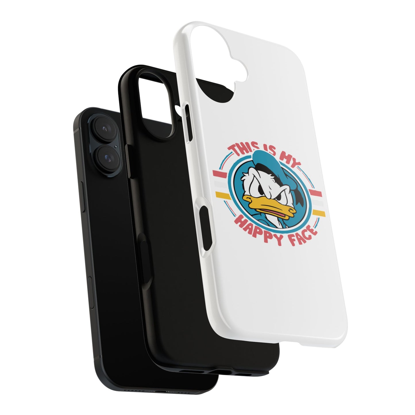 Tough Cases: This is My Happy Face Phone Case, Funny Phone Case, Donald Duck Case, Cute Phone Accessory, Gift for Disney Fans