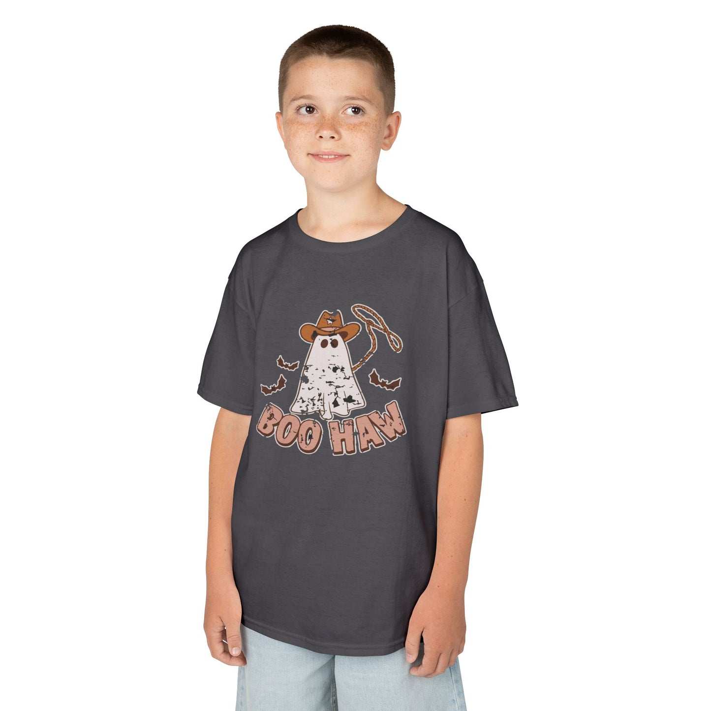 Boo Haunt Kids Tee, Halloween Shirt, Ghost Costume T-Shirt, Fun Kids Apparel, Spooky Party Outfit