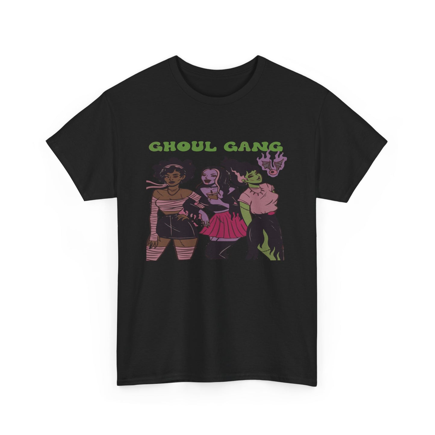 Ghoul Gang Unisex Heavy Cotton Tee | Halloween T-Shirt, Spooky Apparel, Gothic Fashion, Funny Gift, Group Costume