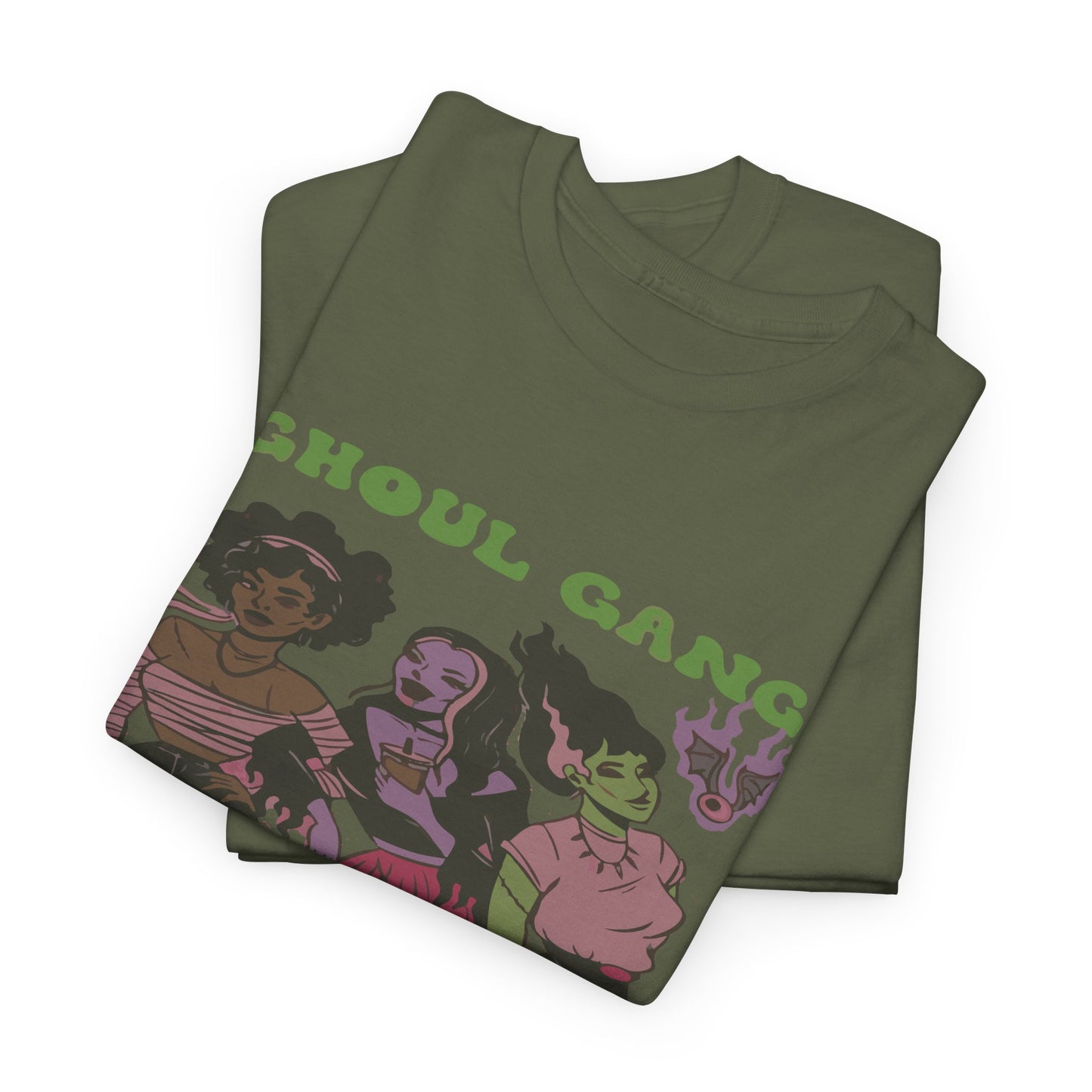 Ghoul Gang Unisex Heavy Cotton Tee | Halloween T-Shirt, Spooky Apparel, Gothic Fashion, Funny Gift, Group Costume