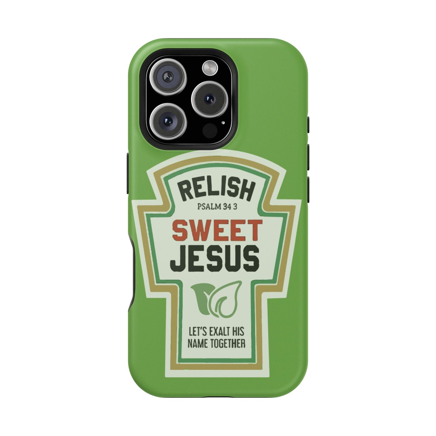 Relish Sweet Jesus Phone Case, Christian Gift, Impact-Resistant Case, Religious Phone Accessory, Faith-Based Present, Celebration Case