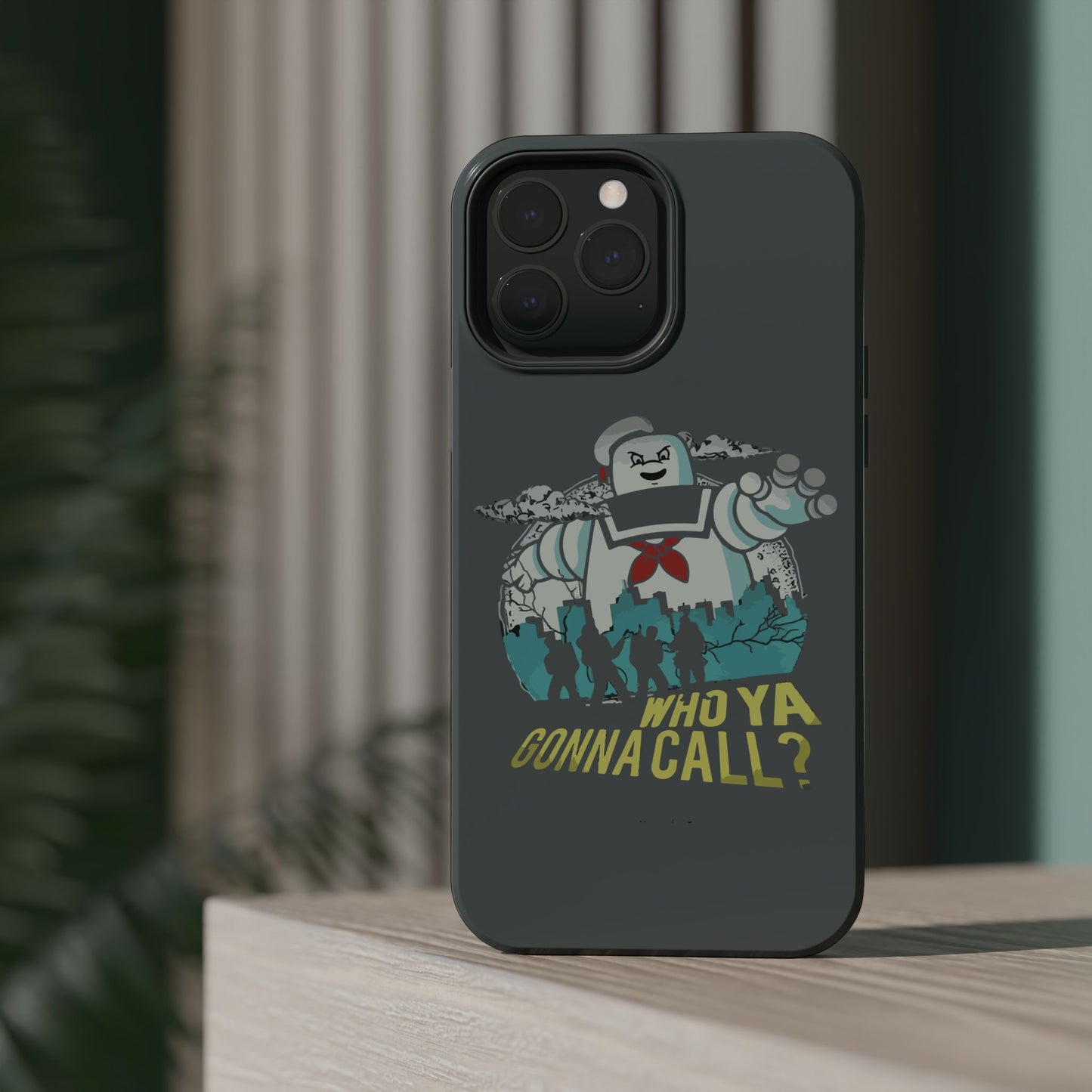 Ghostbuster-Inspired Tough Phone Case - Who Ya Gonna Call? - Perfect for Fans, Gift for Halloween, Geeky Accessories, Durable Protection