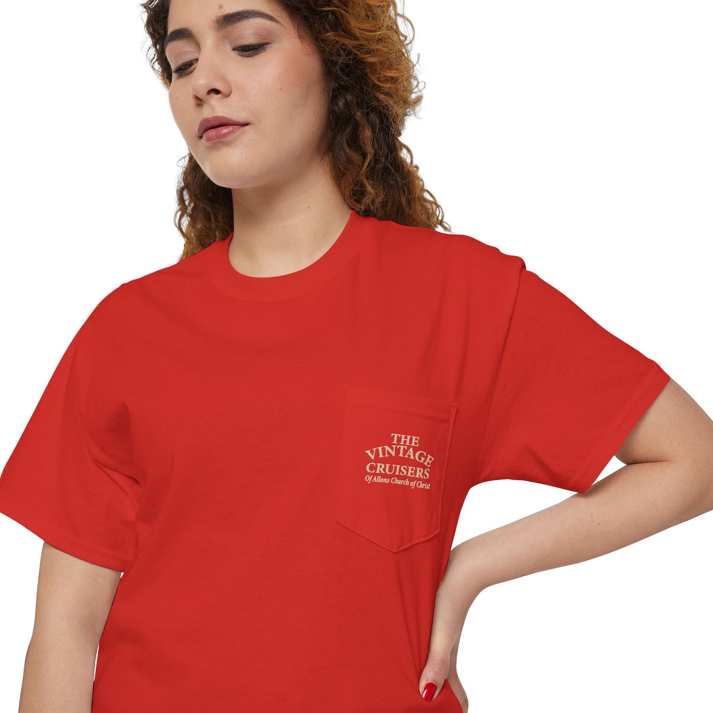 Retro Pocket Tee Allons Church of Christ Cruise 2025 Unisex T-Shirt