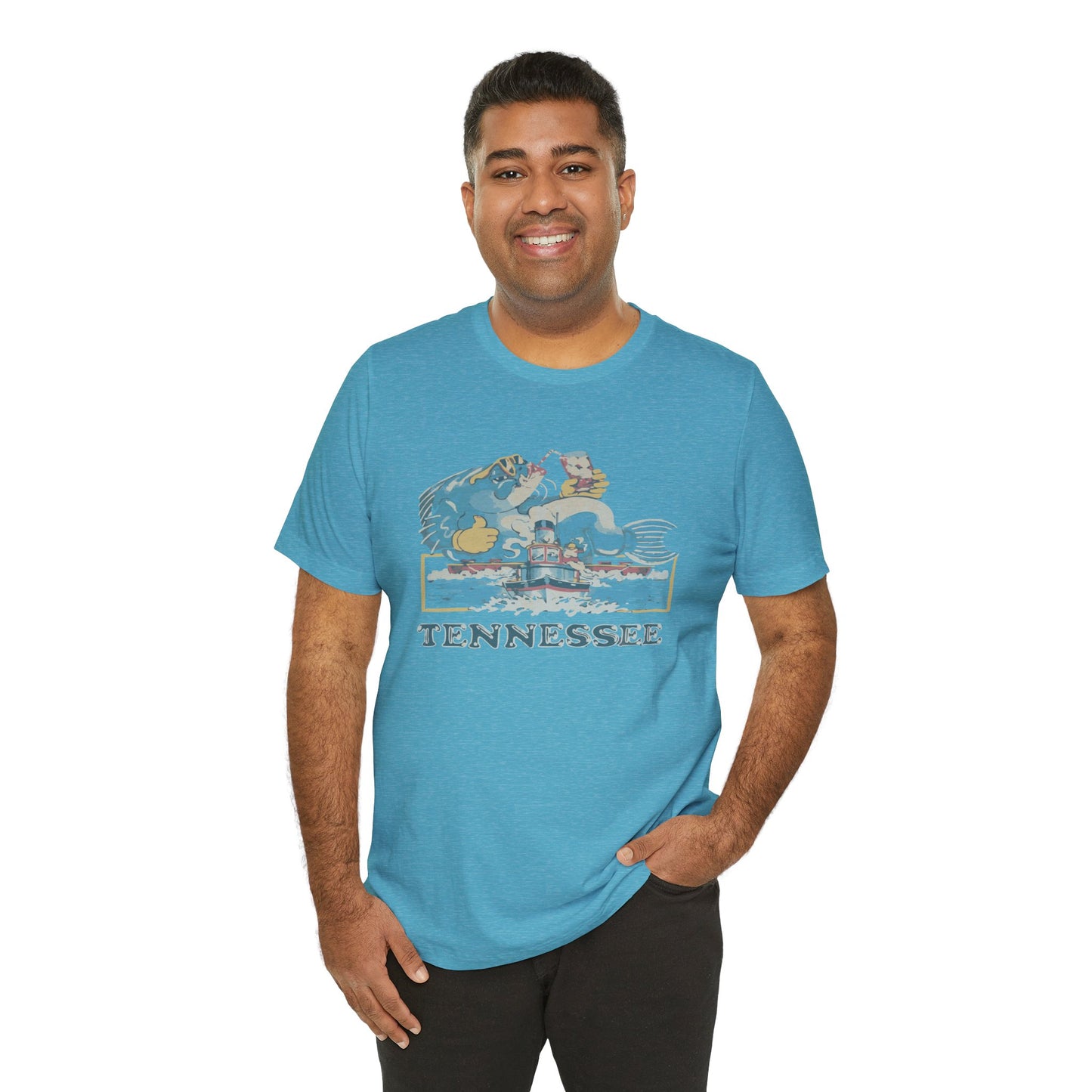 Tennessee Vintage Graphic Tee, Unisex Jersey Short Sleeve T-Shirt, Souvenir Shirt, Vacation Wear, Gift for Travelers, Retro Tee