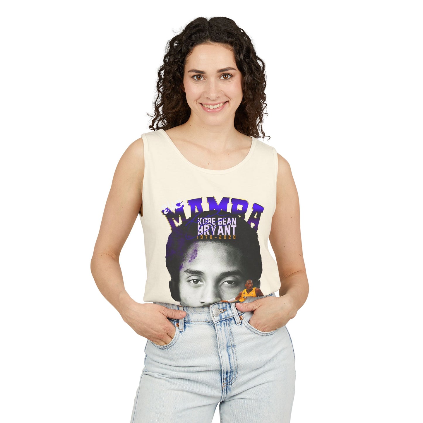 Kobe Bryant Tribute Tank Top, Unisex Basketball Apparel, Gift for Sports Fans, Summer Casual Wear, Mamba Mentality Fashion