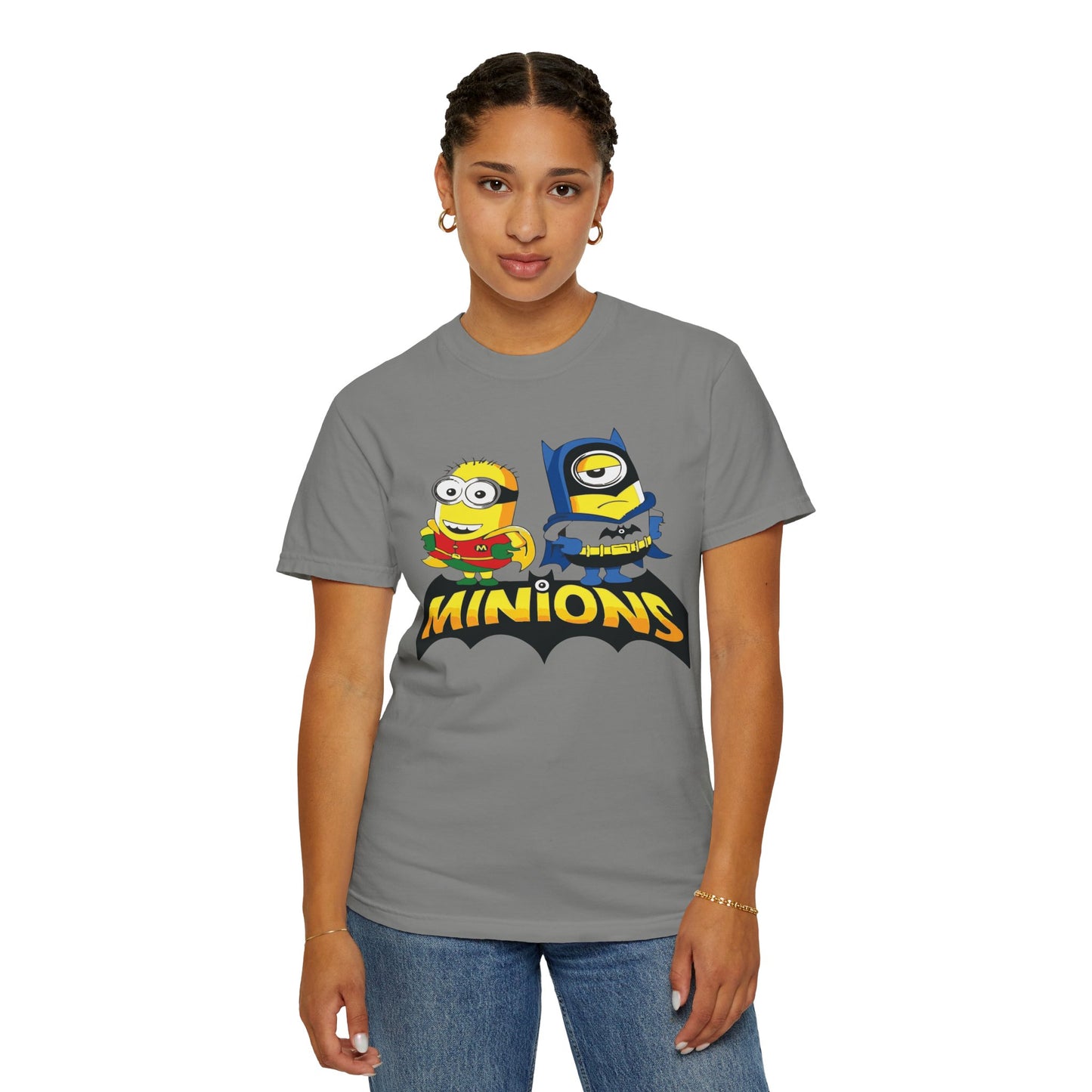 Minions Superhero Unisex T-shirt, Fun Gift for Kids, Cartoon Apparel, Birthday Party Outfit, Family Movie Night Wear
