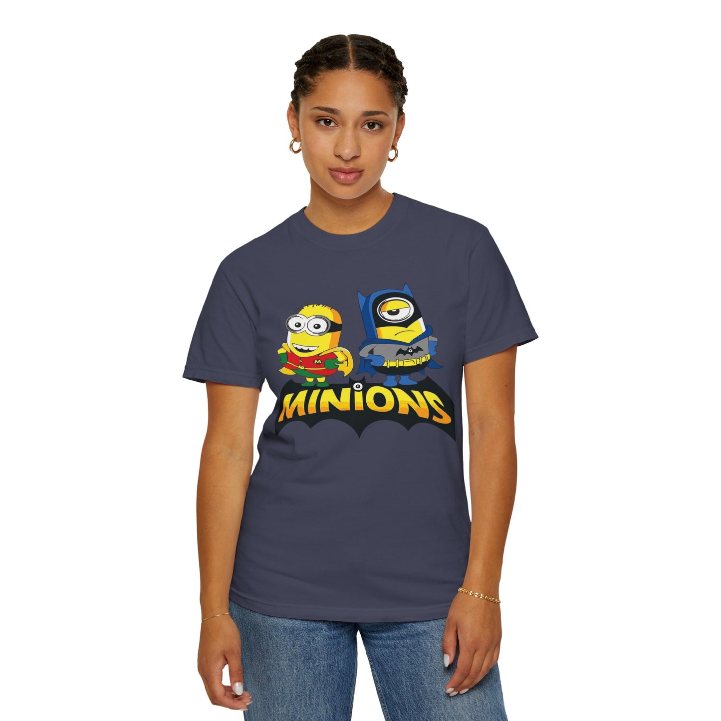 Minions Superhero Unisex T-shirt, Fun Gift for Kids, Cartoon Apparel, Birthday Party Outfit, Family Movie Night Wear