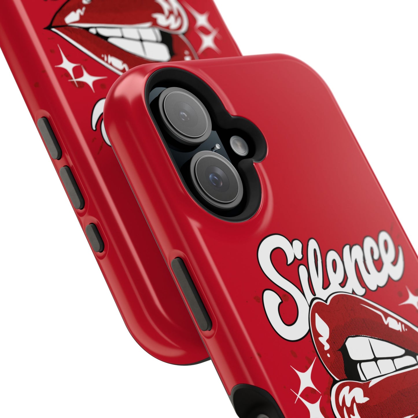 Bold Expression Magnetic Tough Cases, Phone Cover, Gift for Her, Pop Art, Trendy Accessory, Silence Speaks Design