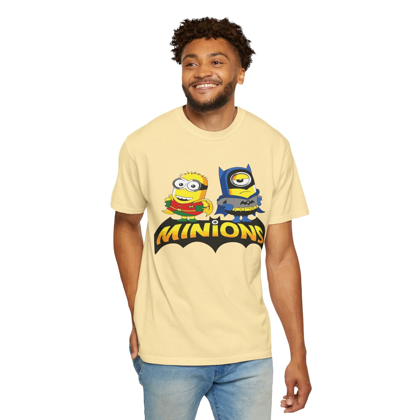 Minions Superhero Unisex T-shirt, Fun Gift for Kids, Cartoon Apparel, Birthday Party Outfit, Family Movie Night Wear