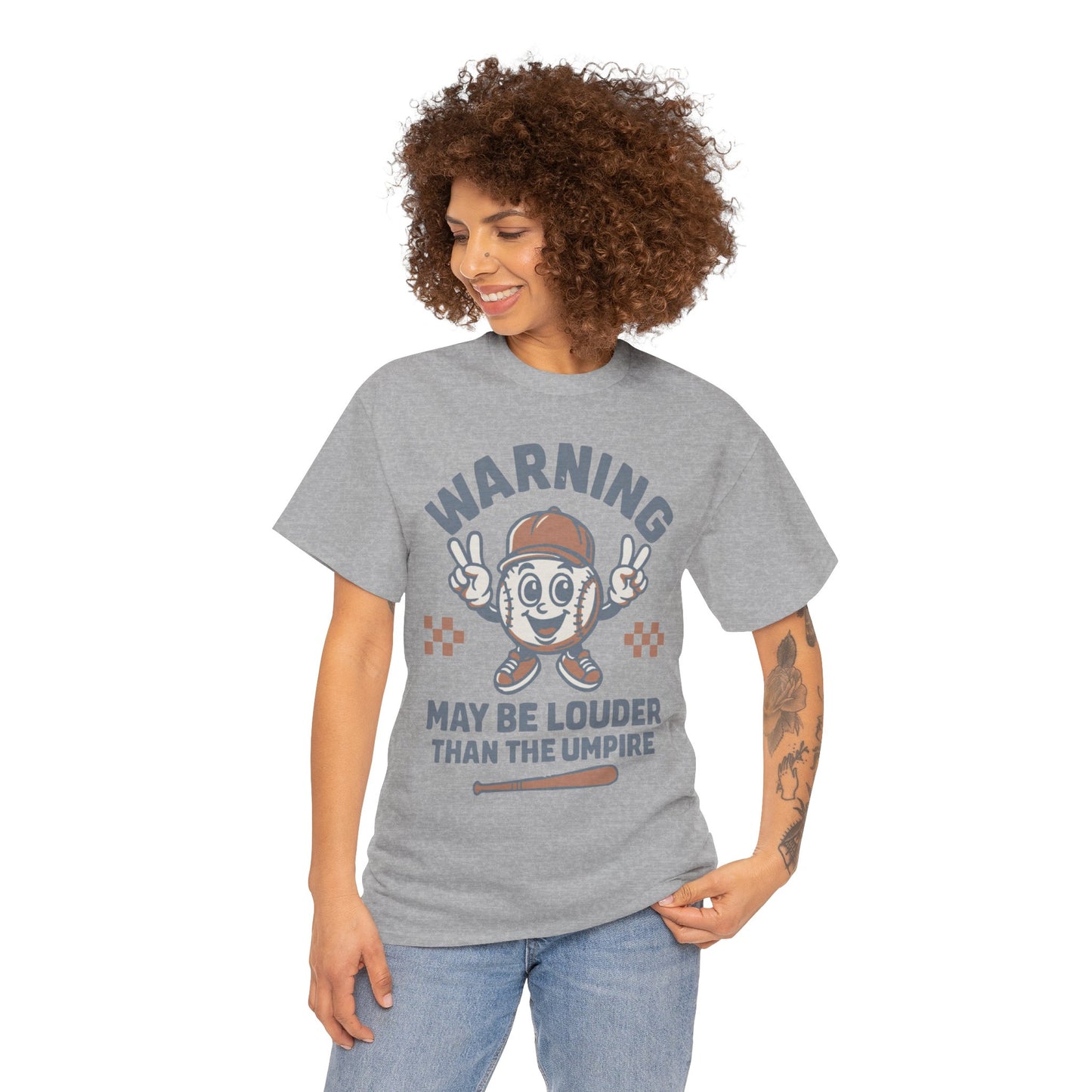 Warning T-Shirt, Fun Umpire Tee, Unique Sports Gift, Casual Wear, Perfect for Baseball Fans