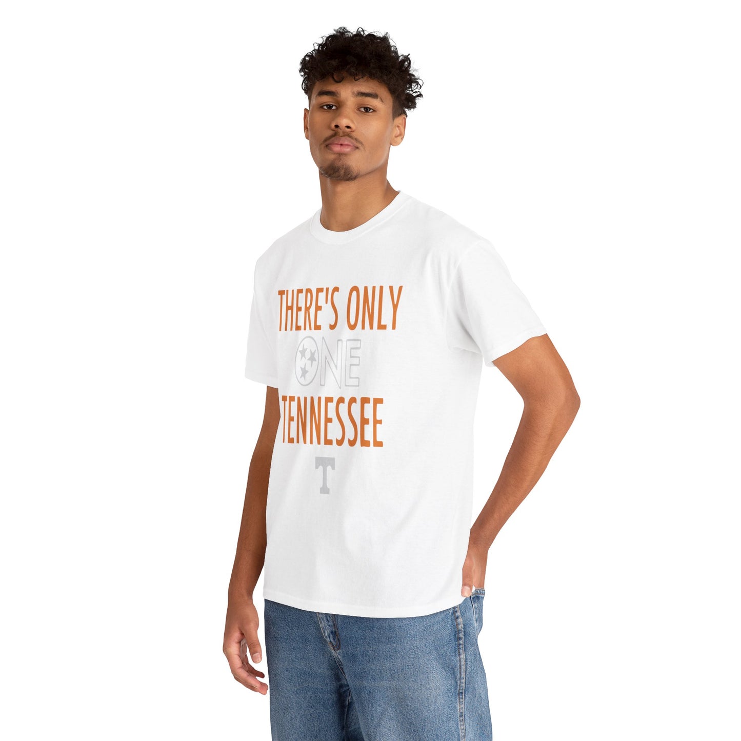 Tennessee Pride Tee, Unisex Heavy Cotton Tee, Tennessee Fans Gift, College Sports Apparel, Casual Everyday Wear, State Pride Shirt