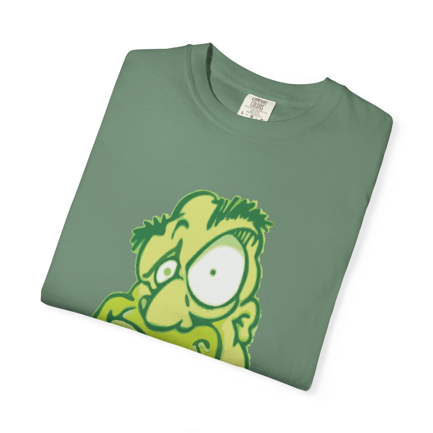 Unisex Garment-Dyed T-Shirt with Quirky Cartoon Design - Perfect for Casual Wear, Gifting, Parties, and Everyday Comfort