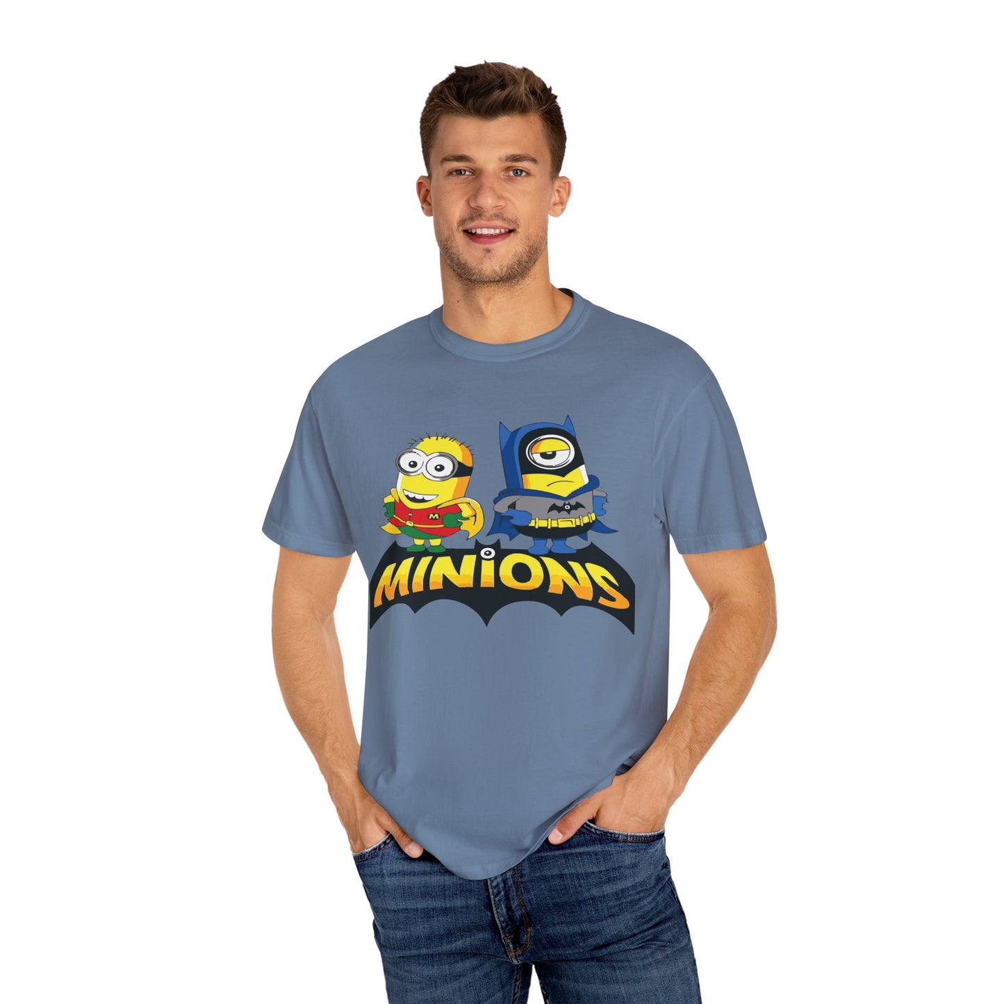 Minions Superhero Unisex T-shirt, Fun Gift for Kids, Cartoon Apparel, Birthday Party Outfit, Family Movie Night Wear