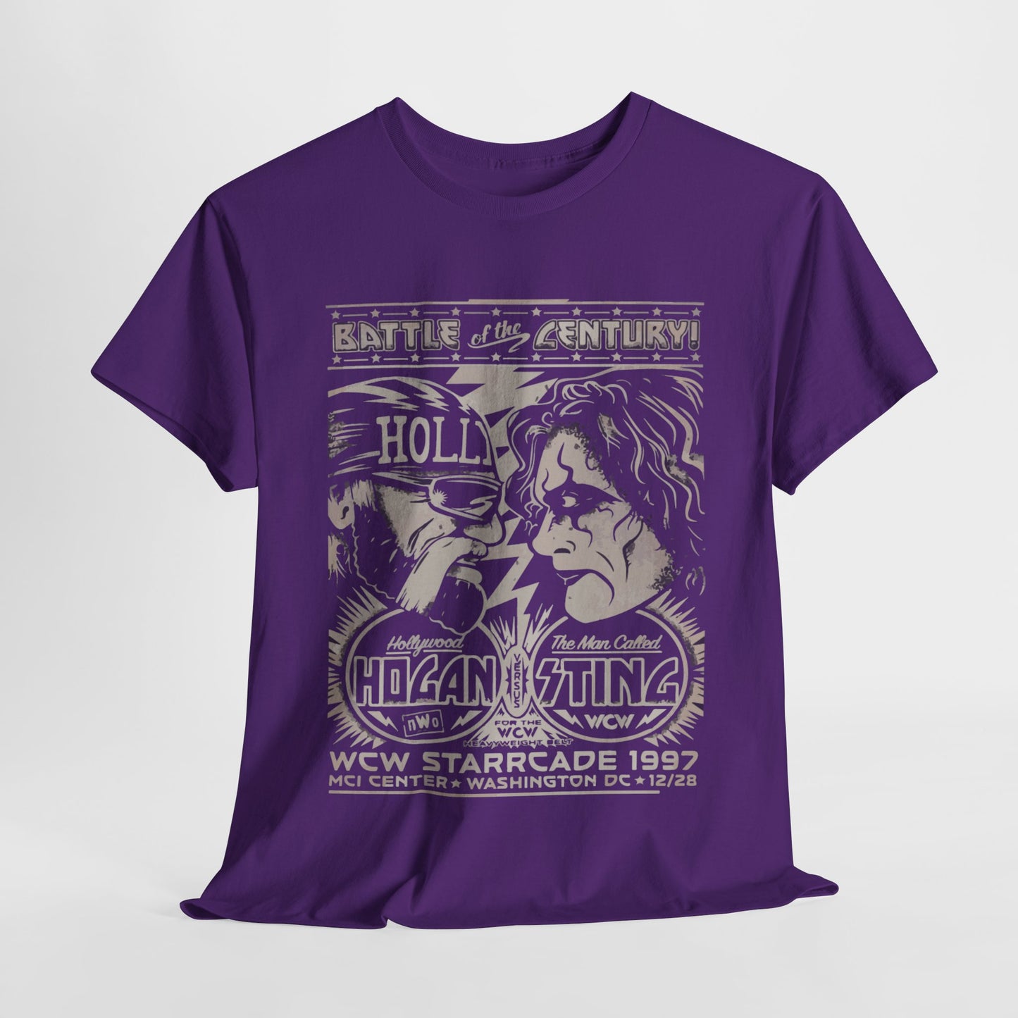 Vintage Wrestling Tee - Hulk vs Sting Retro Sports Nostalgia - Classic WCW Unisex Heavy Cotton Tee