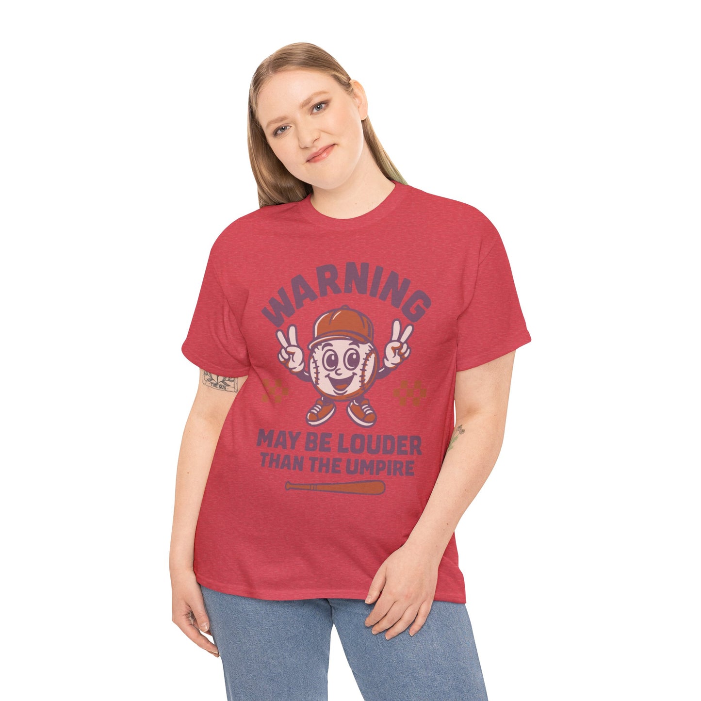 Warning T-Shirt, Fun Umpire Tee, Unique Sports Gift, Casual Wear, Perfect for Baseball Fans