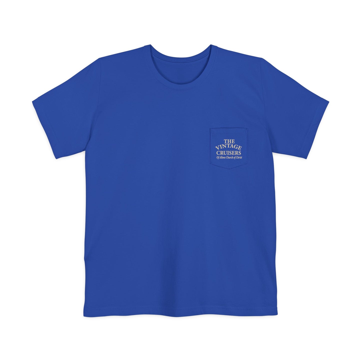 Retro Allons Church of Christ Pocket T-shirt