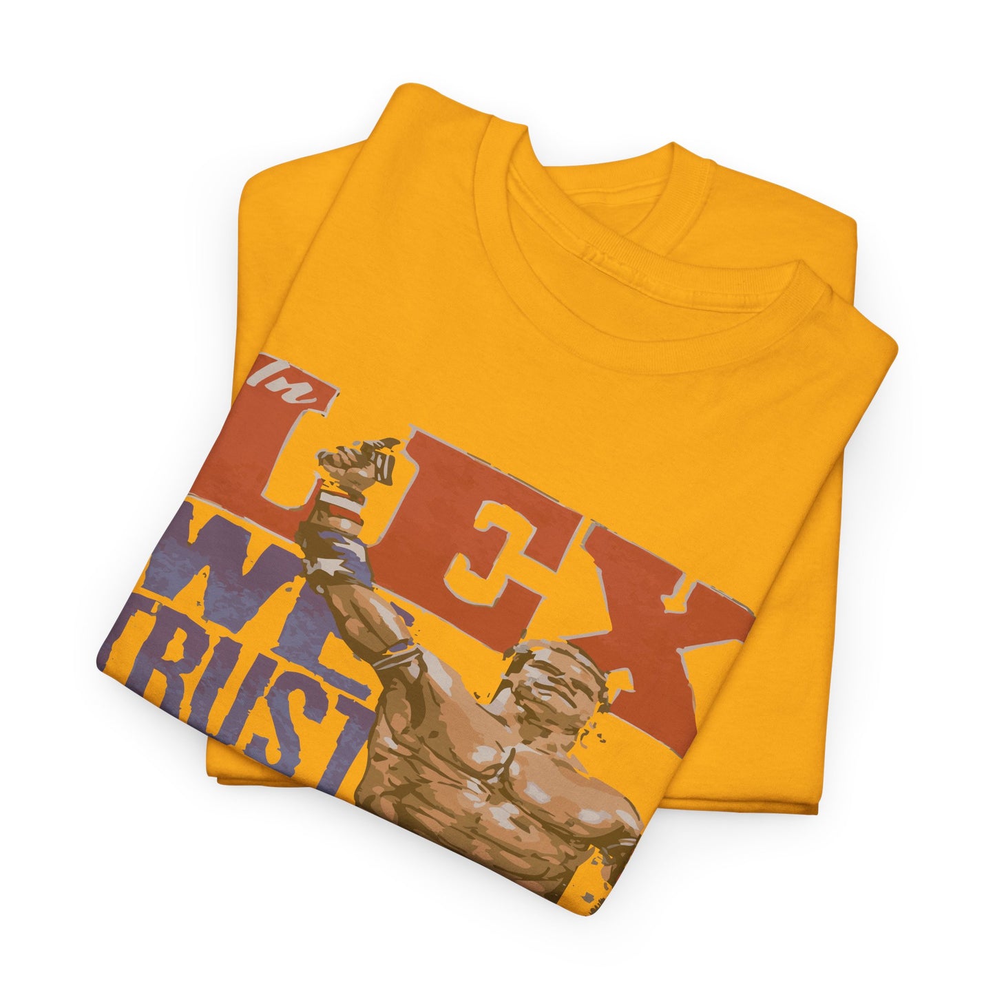 Unisex Cotton Tee with 'In Lex We Trust' Design, Casual Wear, Gift for Him/Her, Birthday, Independence Day, Patriotic Apparel