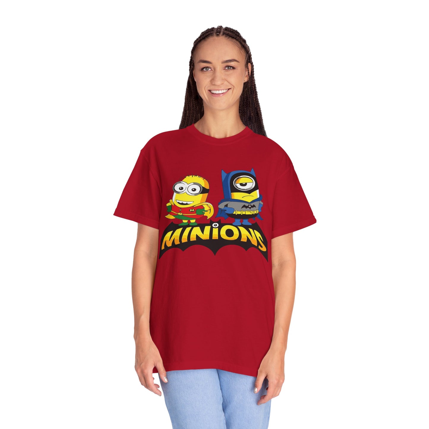 Minions Superhero Unisex T-shirt, Fun Gift for Kids, Cartoon Apparel, Birthday Party Outfit, Family Movie Night Wear