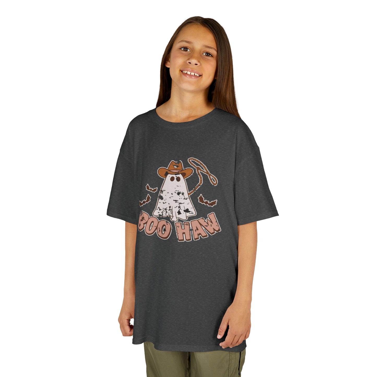 Boo Haunt Kids Tee, Halloween Shirt, Ghost Costume T-Shirt, Fun Kids Apparel, Spooky Party Outfit