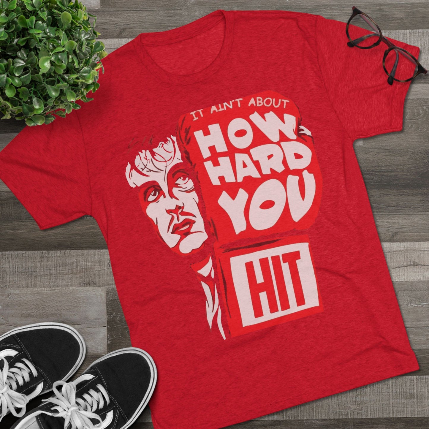 Rocky Fitness Tee - Unisex Tri-Blend Crew Tee
