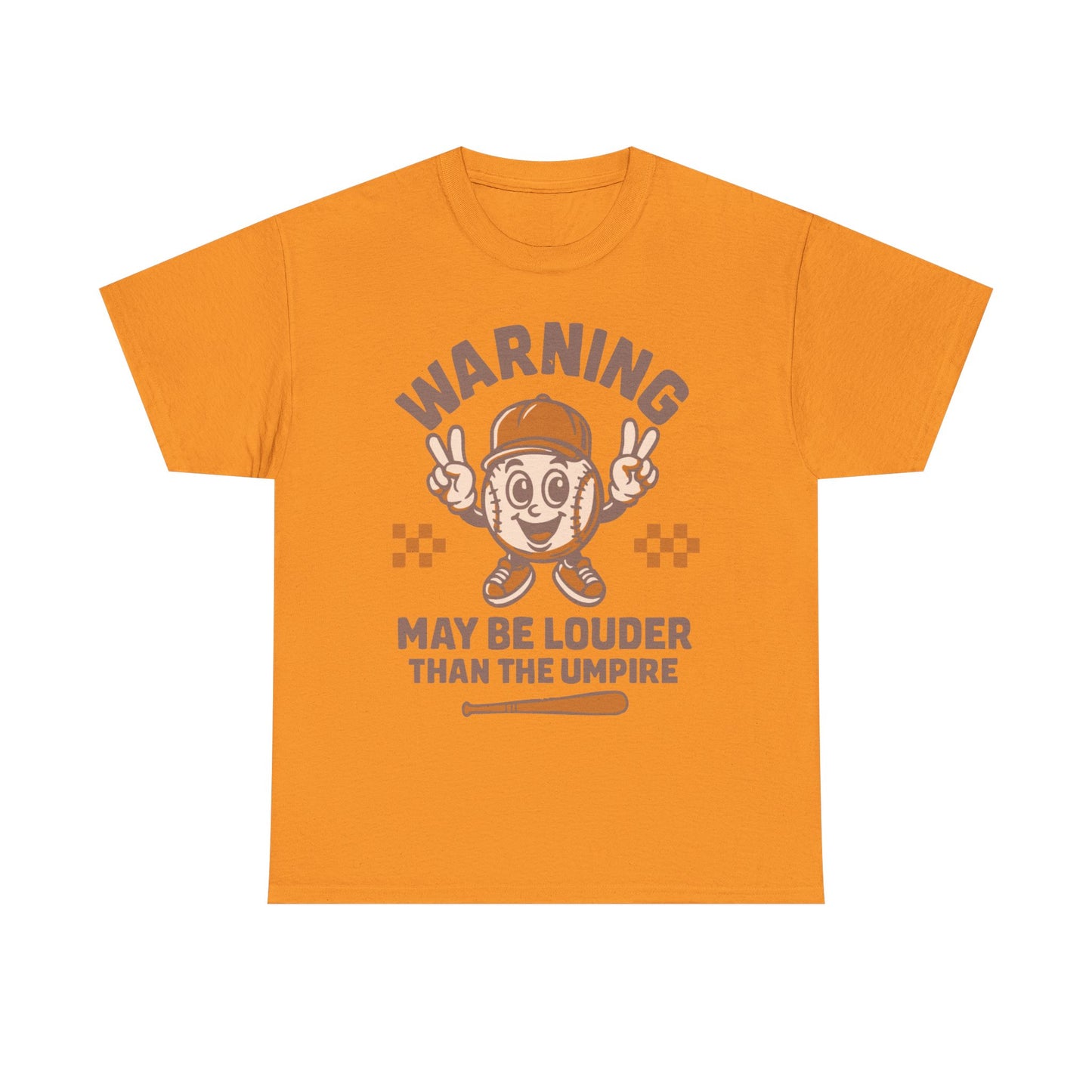 Warning T-Shirt, Fun Umpire Tee, Unique Sports Gift, Casual Wear, Perfect for Baseball Fans