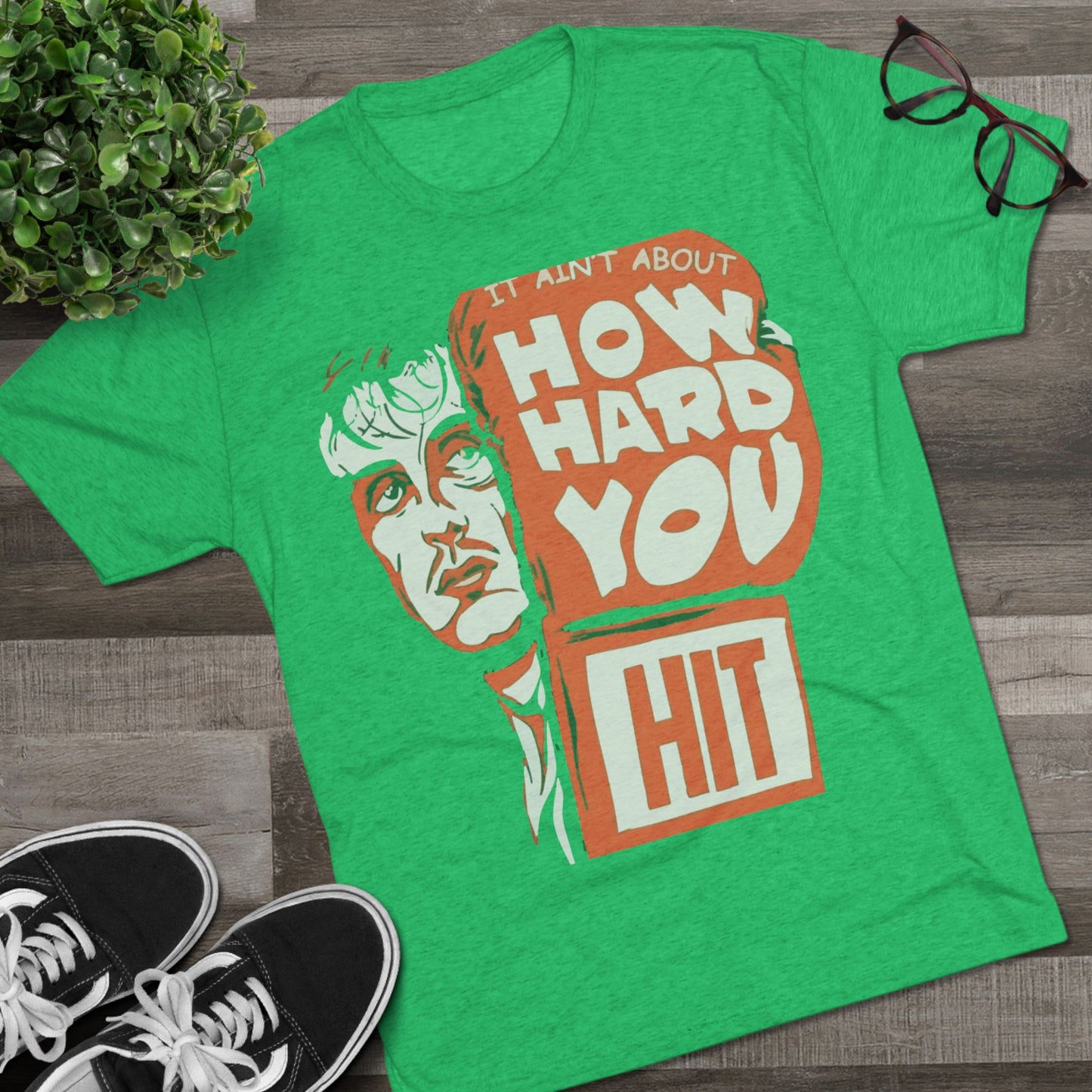 Rocky Fitness Tee - Unisex Tri-Blend Crew Tee