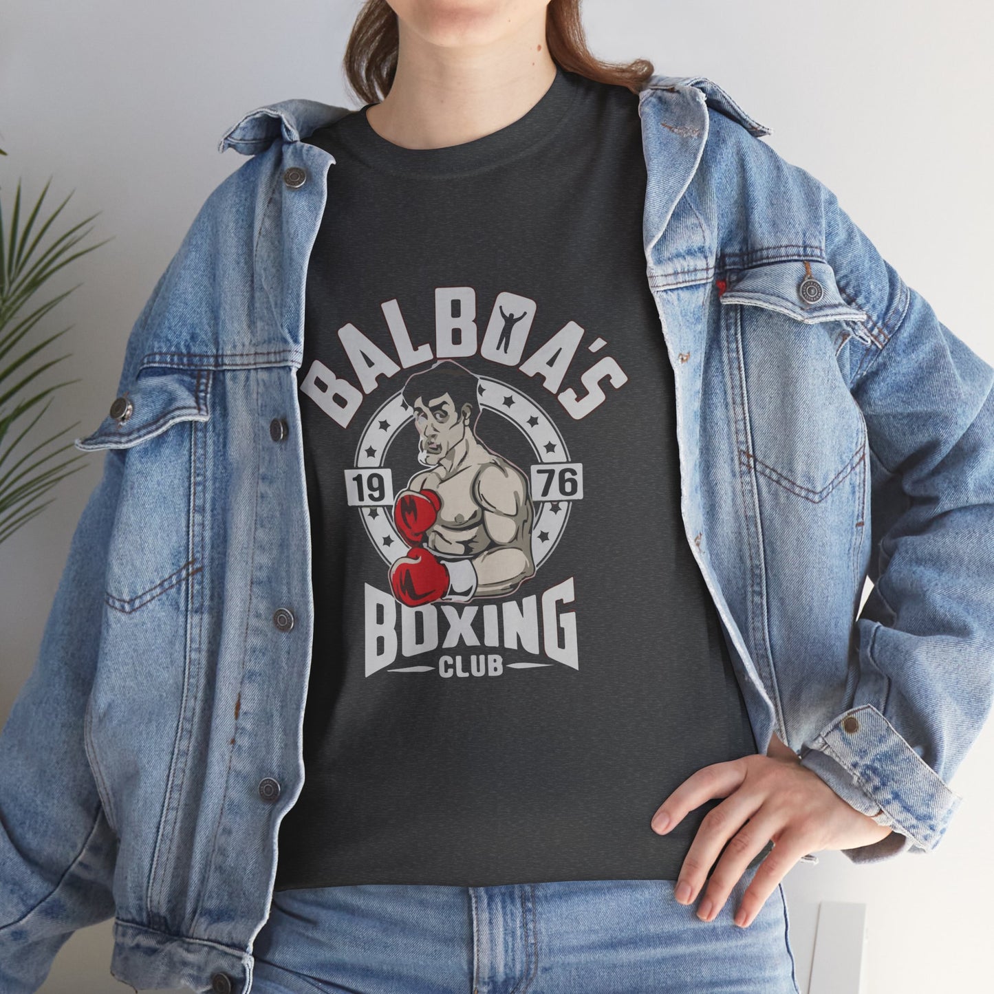 Balboa's Boxing Club Unisex Heavy Cotton Tee - Vintage Sports Shirt, Gym Apparel, Boxing Fan Gear, Fitness Gift, Casual Wear