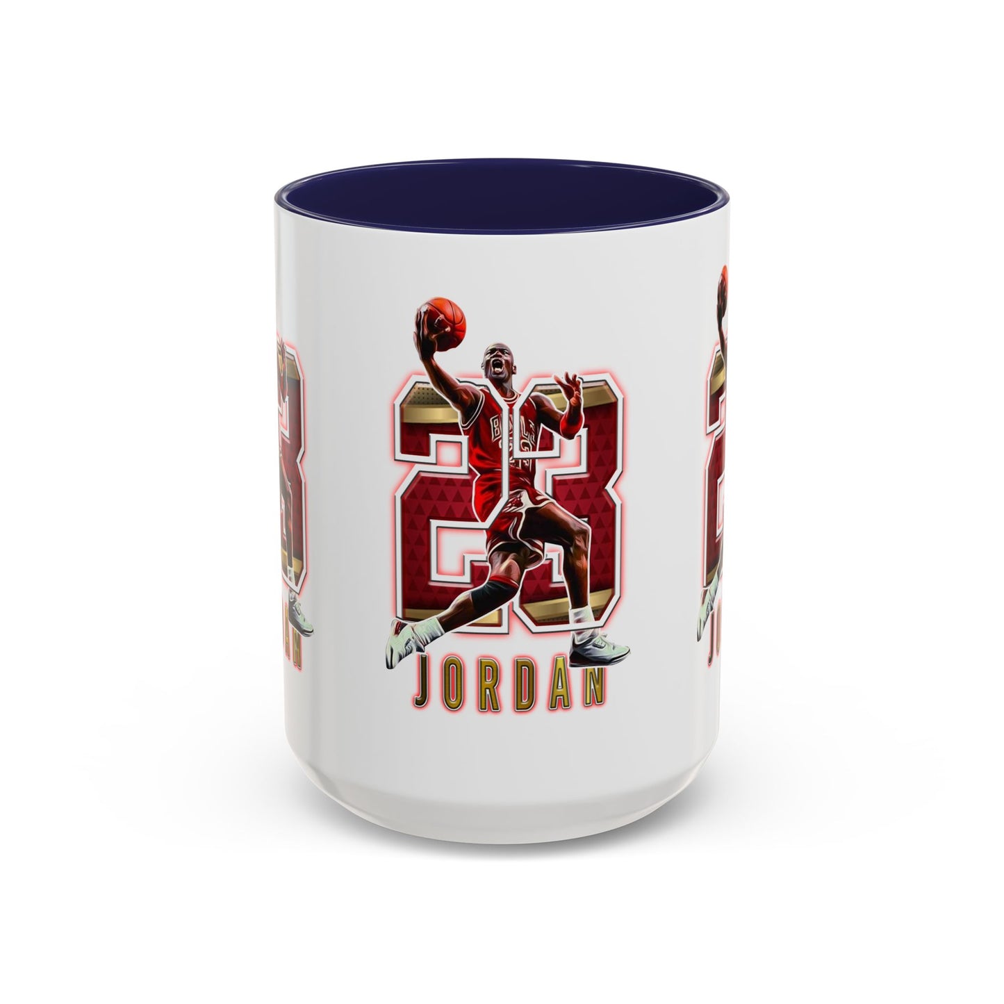 Michael Jordan Accent Coffee Mug - 11oz & 15oz - Perfect Gift for Sports Fans, Collectors, Basketball Lovers, Unique Gift Idea