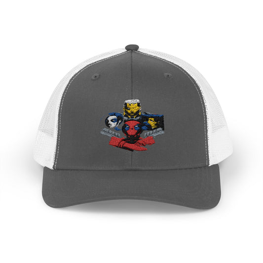 Snapback Trucker Cap - Deadpool Marvel, Deadpool 2 Movie Design
