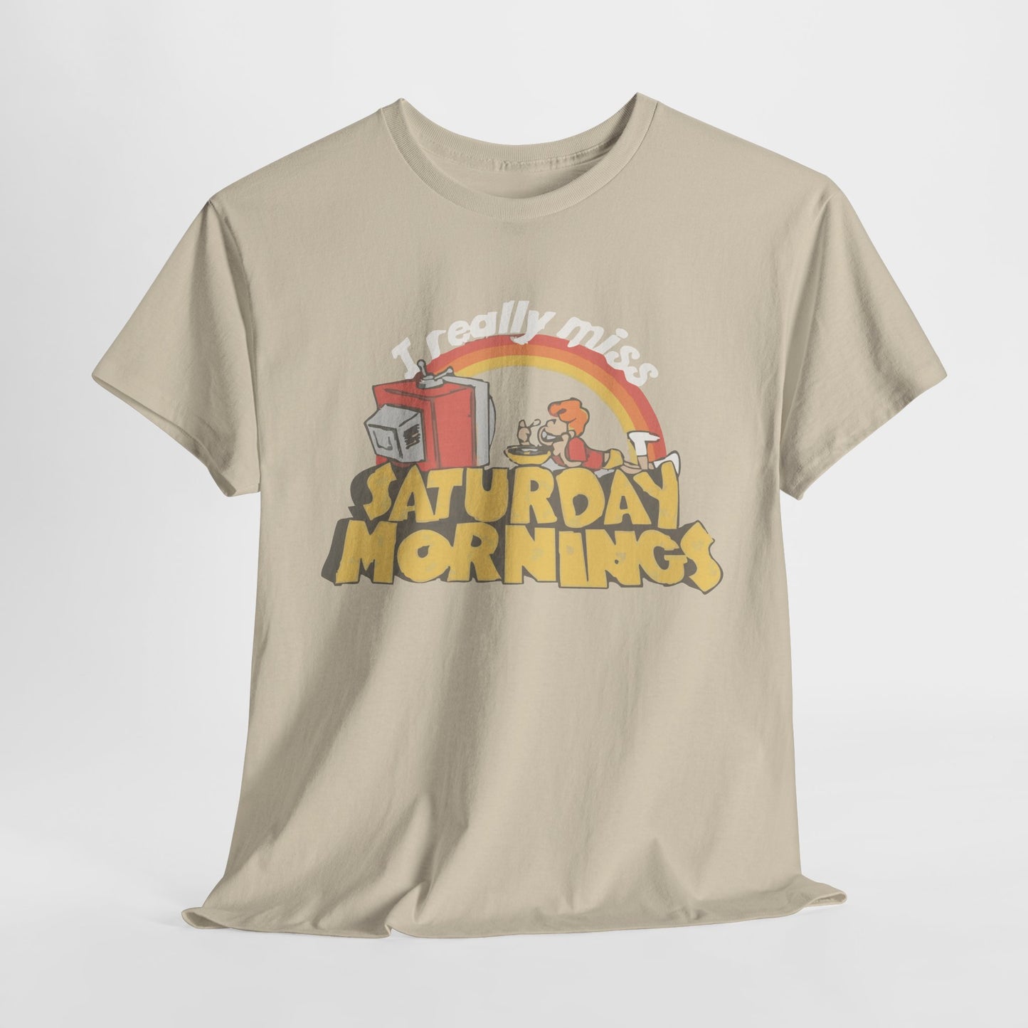 Retro Saturday Mornings Tee, Vintage Cartoon Shirt, Unisex Cotton Tee, Cozy Weekend Vibe, Perfect Gift for Nostalgia Lovers