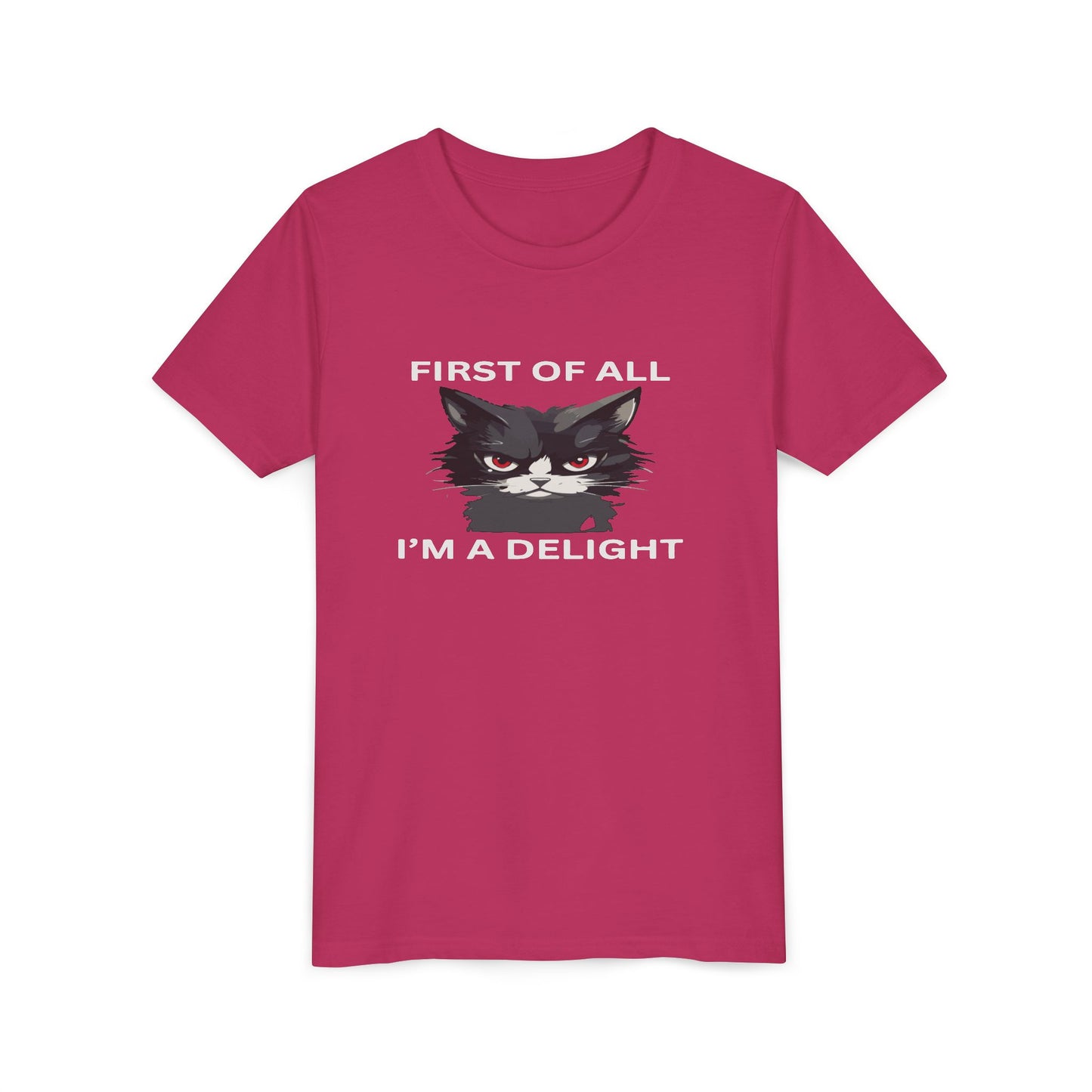 Youth Cat Humor Tee - Perfect for Cat Lovers, Birthday Gifts for Kids, Everyday Wear, Funny Quotes Shirt, Gift for Pet Lovers