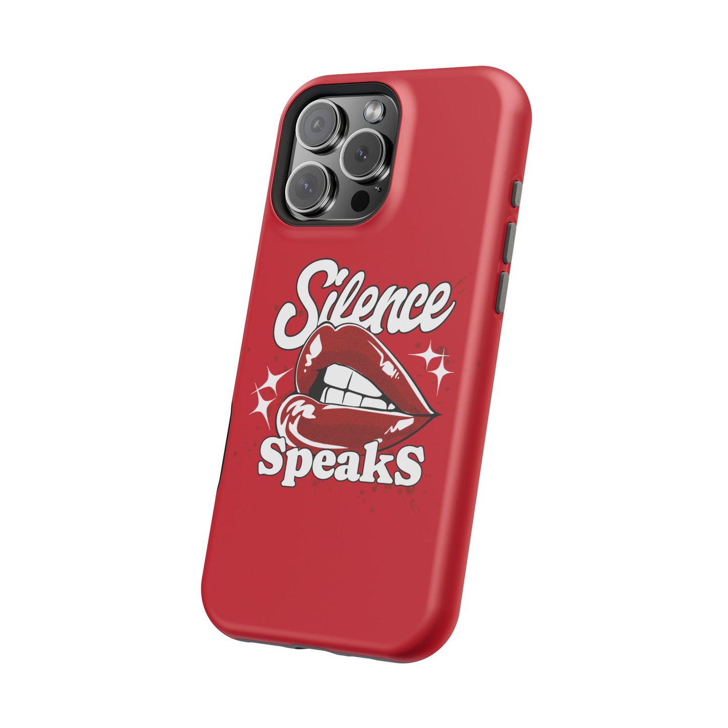 Bold Expression Magnetic Tough Cases, Phone Cover, Gift for Her, Pop Art, Trendy Accessory, Silence Speaks Design