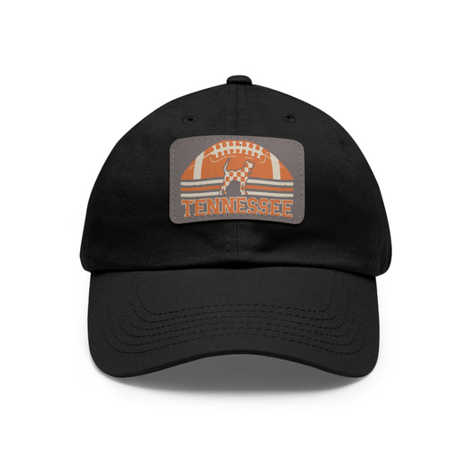 Tennessee Dad Hat with Leather Patch, Casual Hat, Sports Cap, Gift for Dads, Outdoor Hat, Summer Accessory