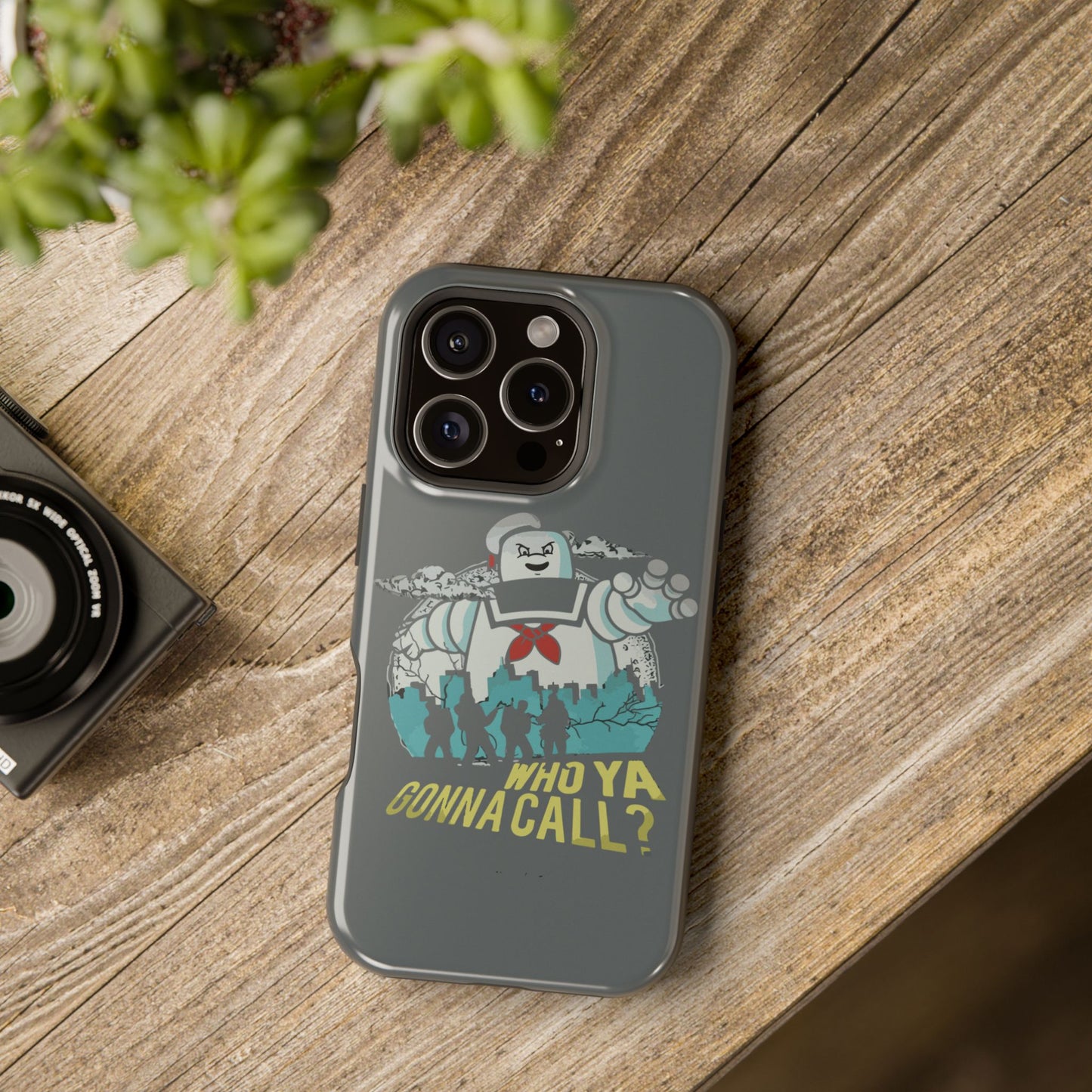 Ghostbuster-Inspired Tough Phone Case - Who Ya Gonna Call? - Perfect for Fans, Gift for Halloween, Geeky Accessories, Durable Protection