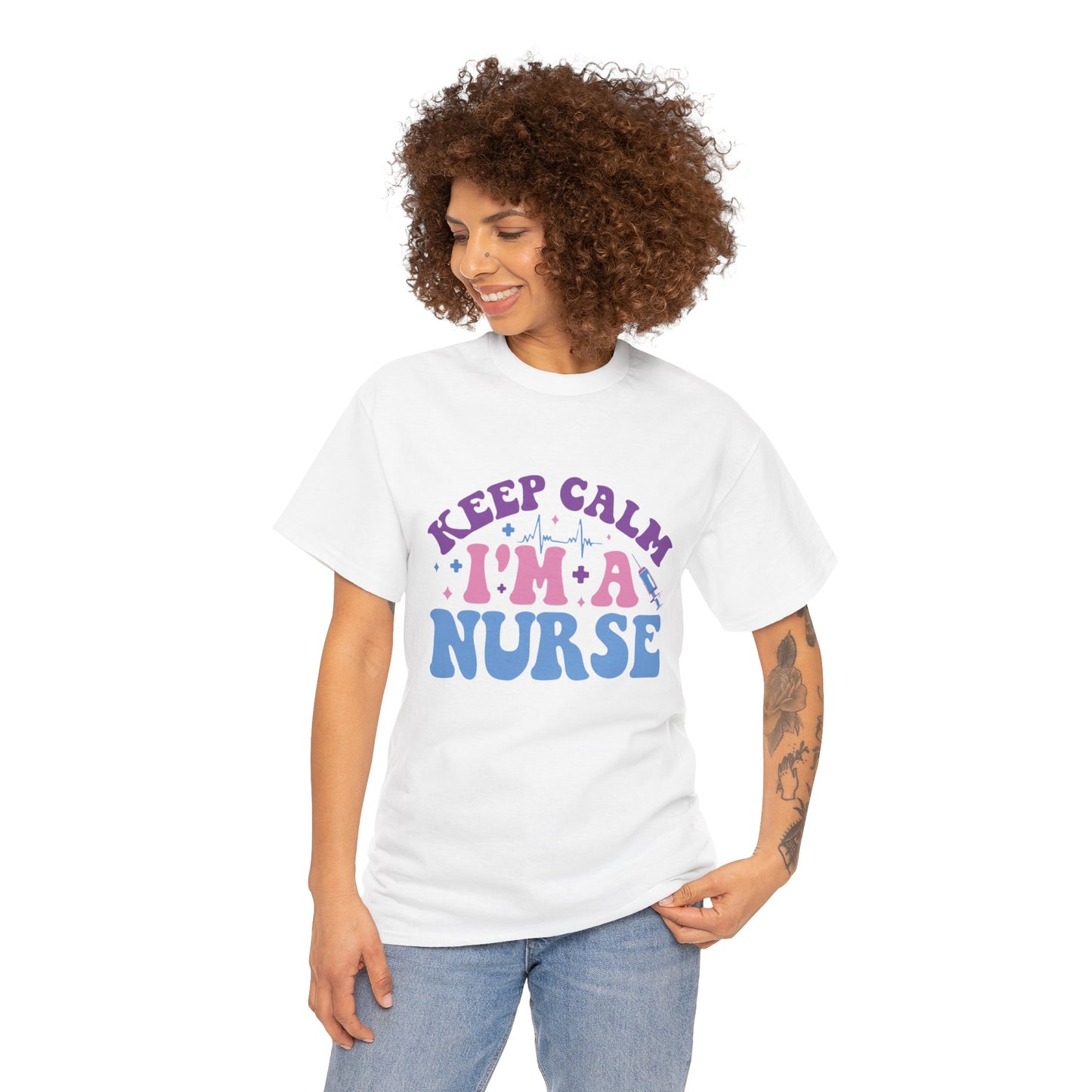 Nurse Appreciation Heavy Cotton Tee, Funny Nurse Gift, Medical Humor Shirt, Nurse Day Celebration Tee, Caregiver Outfit