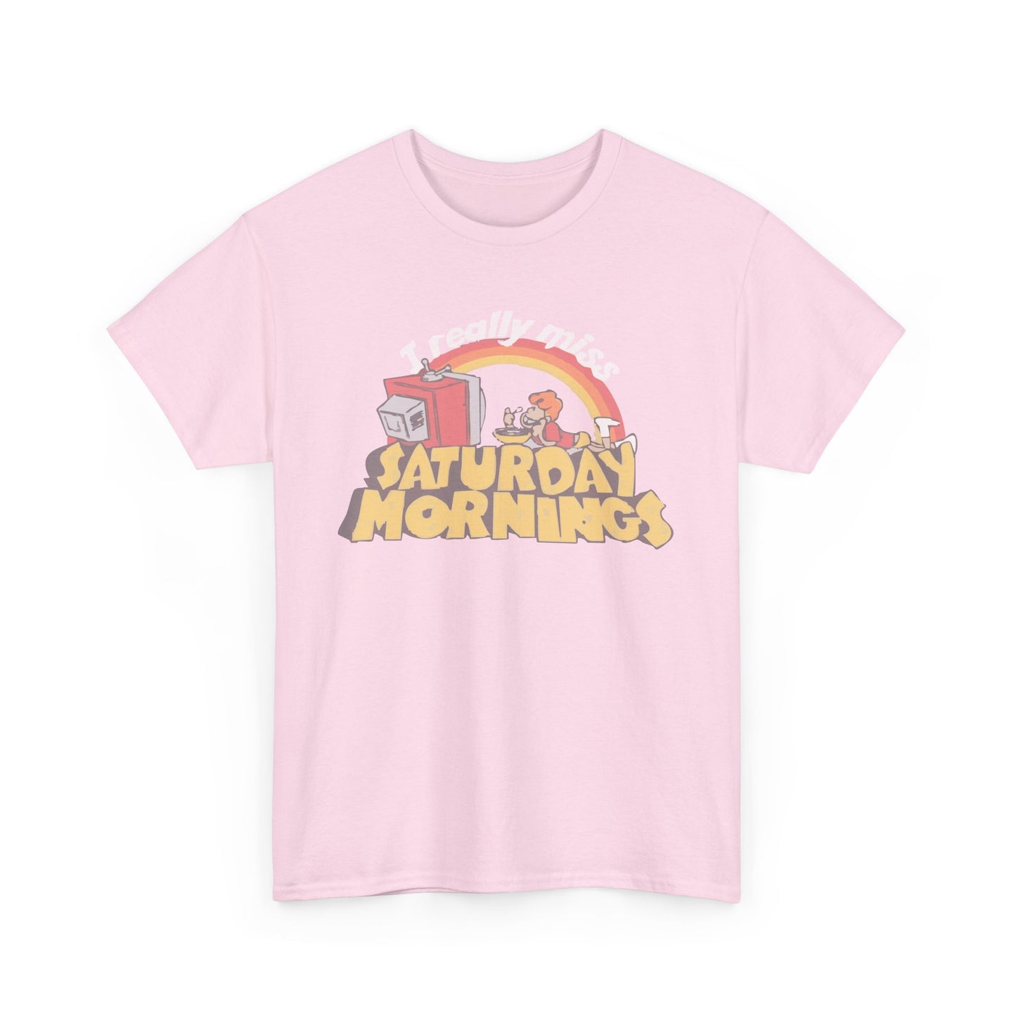 Retro Saturday Mornings Tee, Vintage Cartoon Shirt, Unisex Cotton Tee, Cozy Weekend Vibe, Perfect Gift for Nostalgia Lovers
