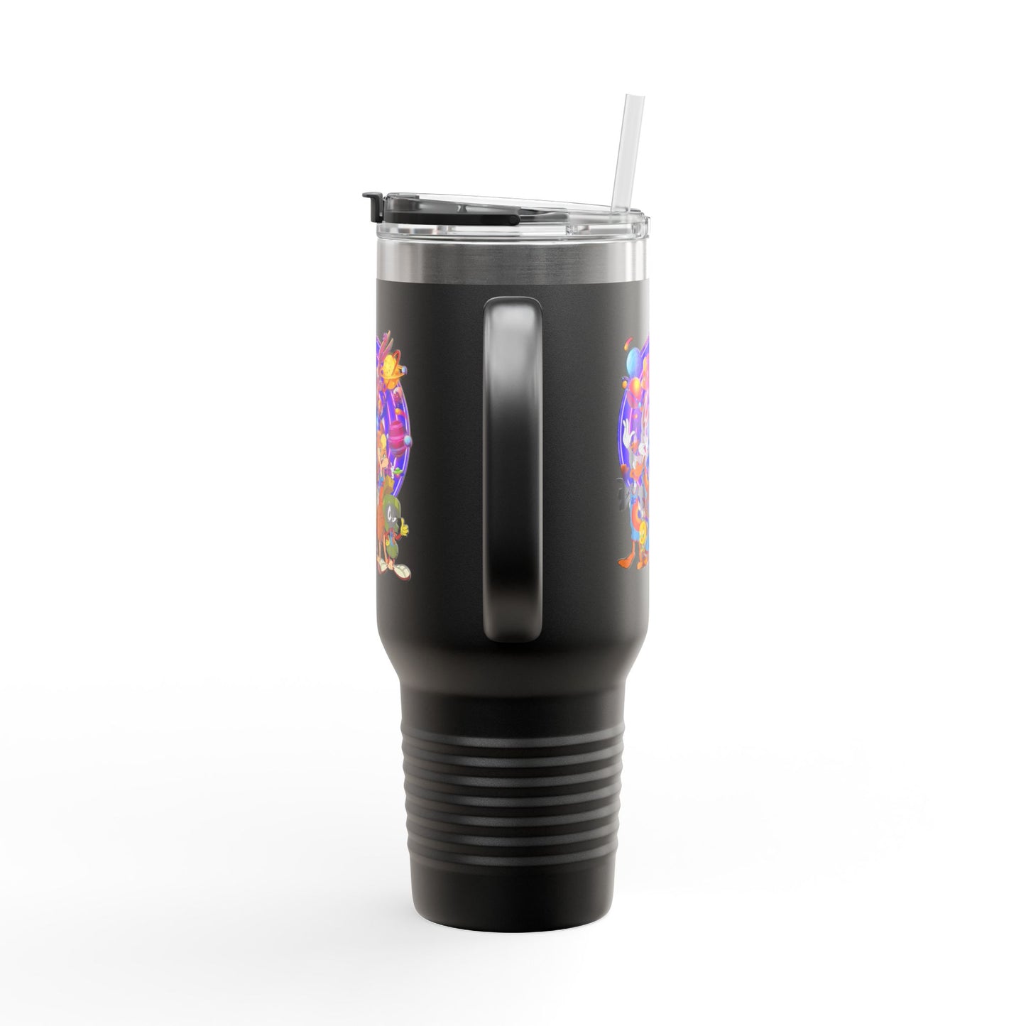 Colorful Insulated Travel Mug, 40oz - Fun for Road Trips, Tailgating, Hot Summer Days, Gift for Friends, Family, or Kids
