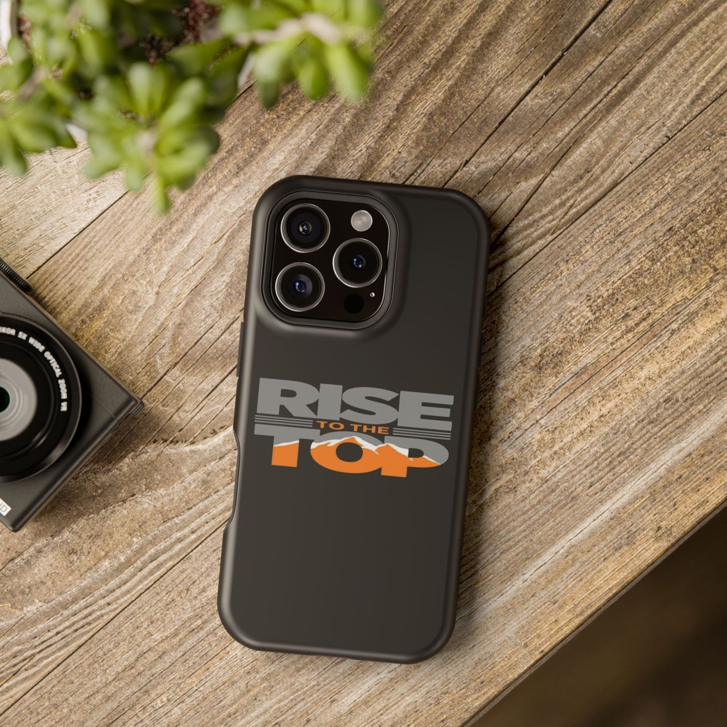 Impact-Resistant Phone Case - Rise to the Top, Durable Phone Cover, Gift for Motivational Quotes Lovers, Trendy Tech Accessories