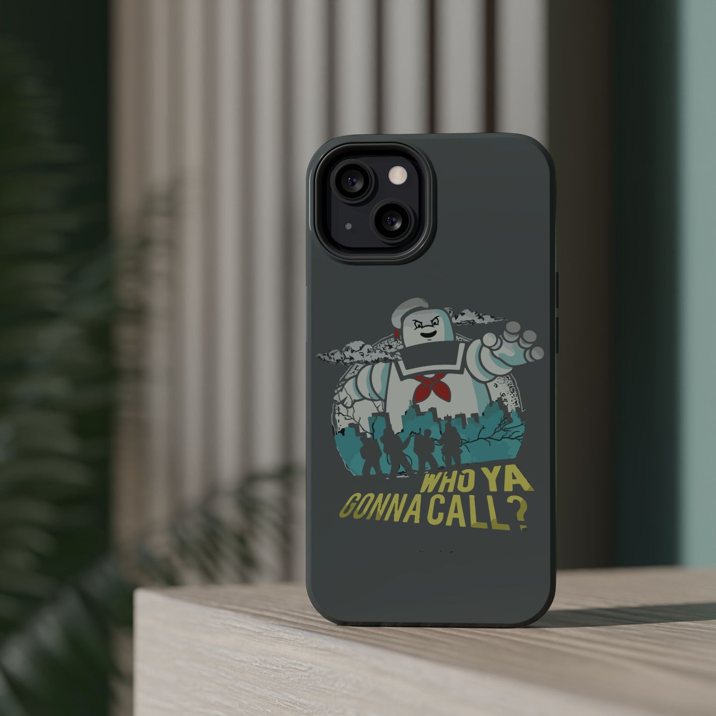 Ghostbuster-Inspired Tough Phone Case - Who Ya Gonna Call? - Perfect for Fans, Gift for Halloween, Geeky Accessories, Durable Protection
