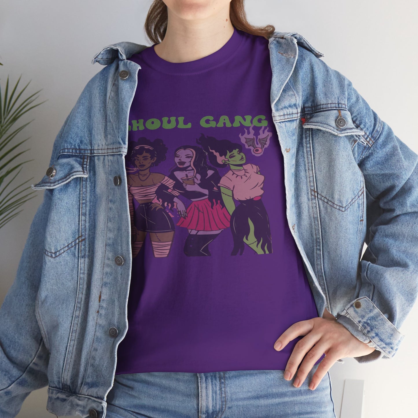 Ghoul Gang Unisex Heavy Cotton Tee | Halloween T-Shirt, Spooky Apparel, Gothic Fashion, Funny Gift, Group Costume