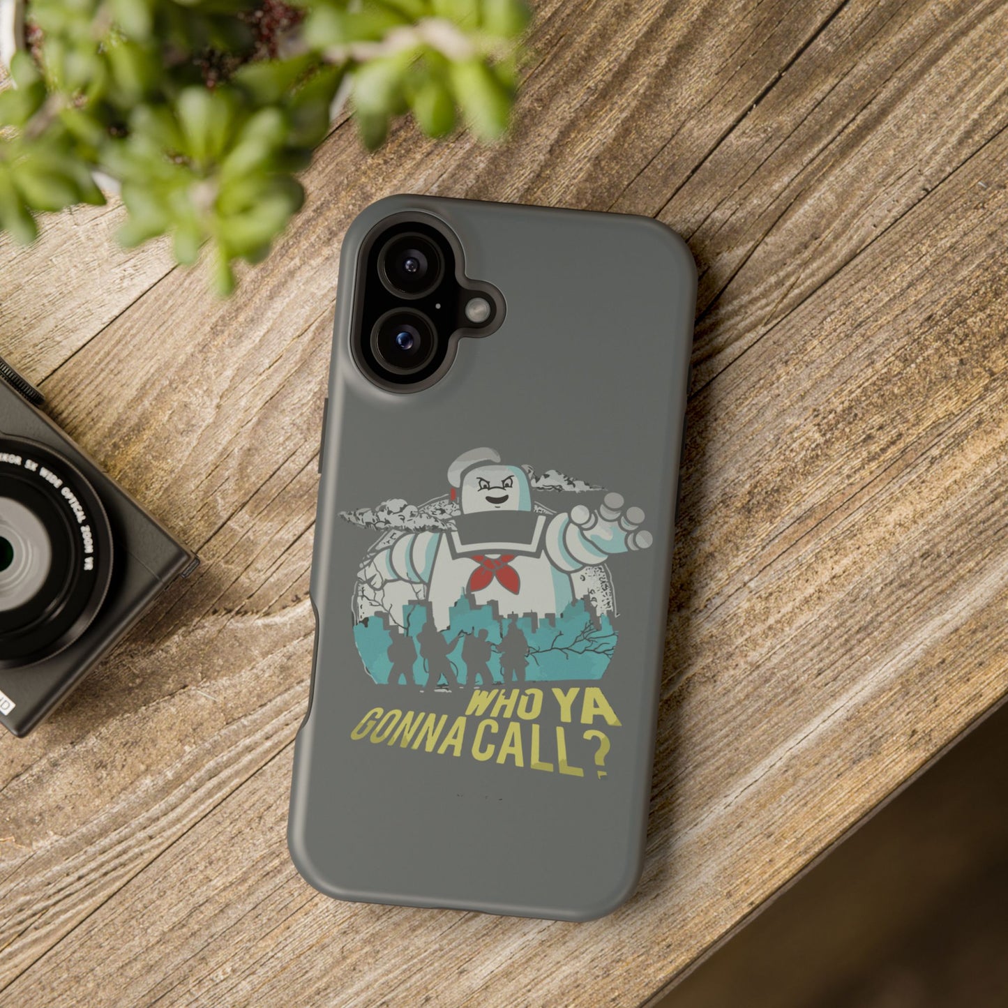 Ghostbuster-Inspired Tough Phone Case - Who Ya Gonna Call? - Perfect for Fans, Gift for Halloween, Geeky Accessories, Durable Protection