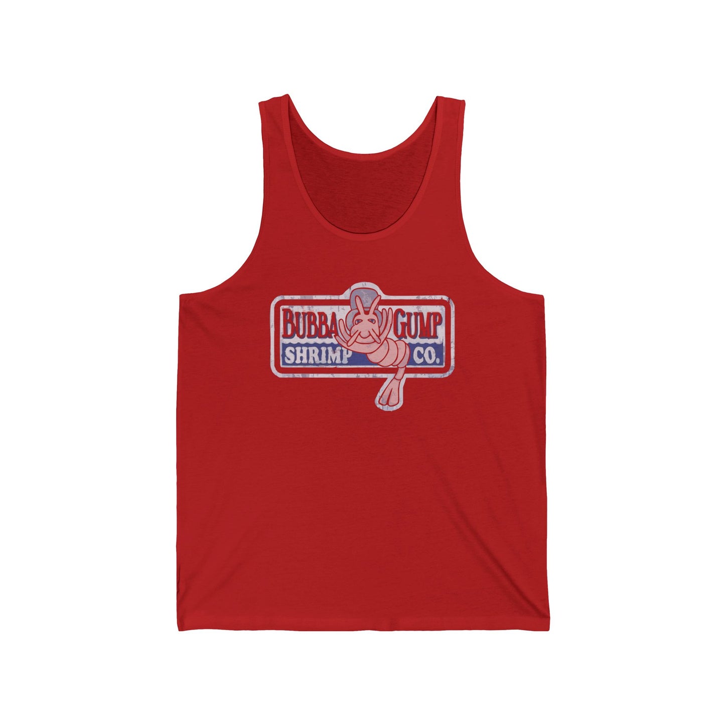 Bubba Gump Shrimp Co. Unisex Jersey Tank Top - Summer Vibes, Beachwear, Gift for Sea Lovers, Casual Day Out, BBQs, Outdoor Events