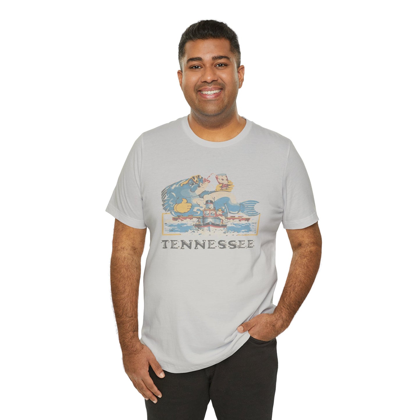 Tennessee Vintage Graphic Tee, Unisex Jersey Short Sleeve T-Shirt, Souvenir Shirt, Vacation Wear, Gift for Travelers, Retro Tee