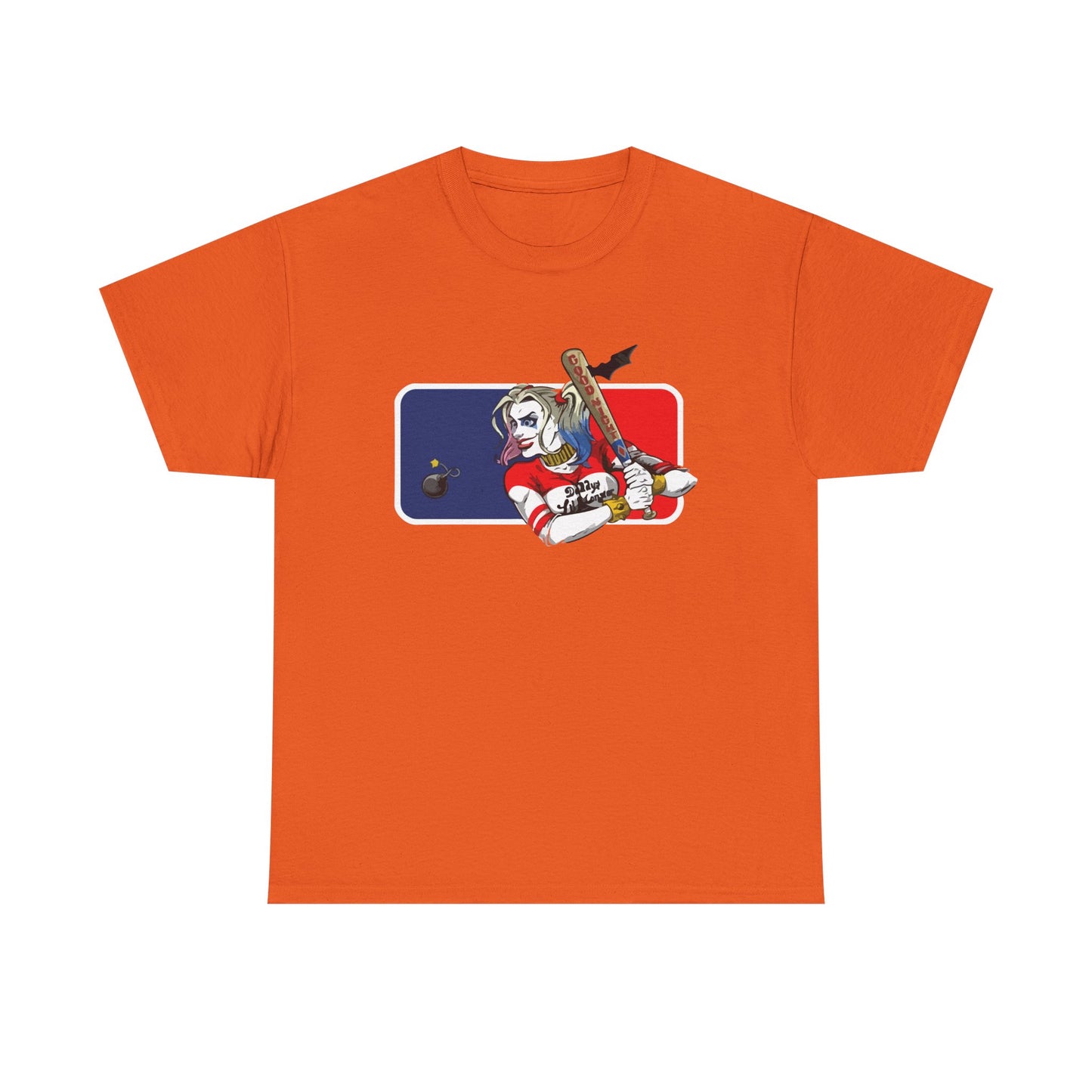 Unisex Baseball Graphic Tee - Harley Quinn DC Casual Wear for Sports Lovers